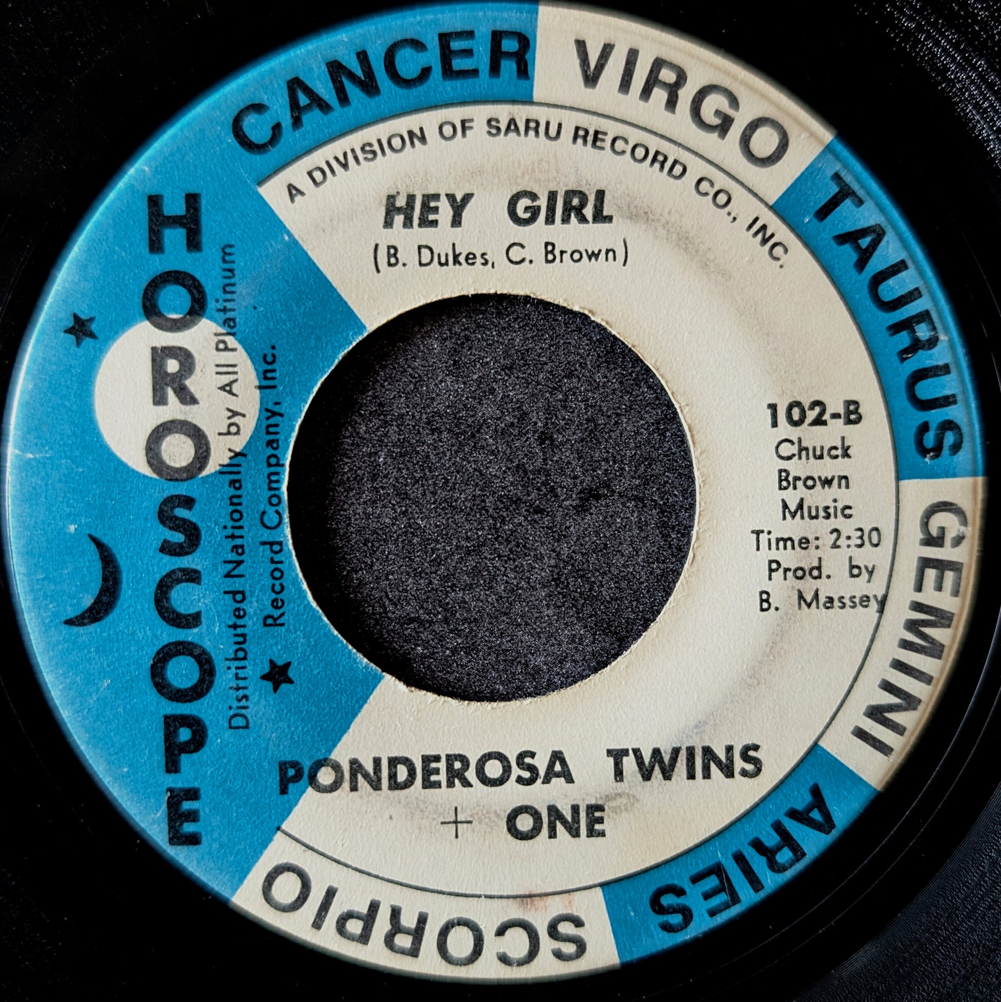 Ponderosa Twins+One-You send me/Hey Girl