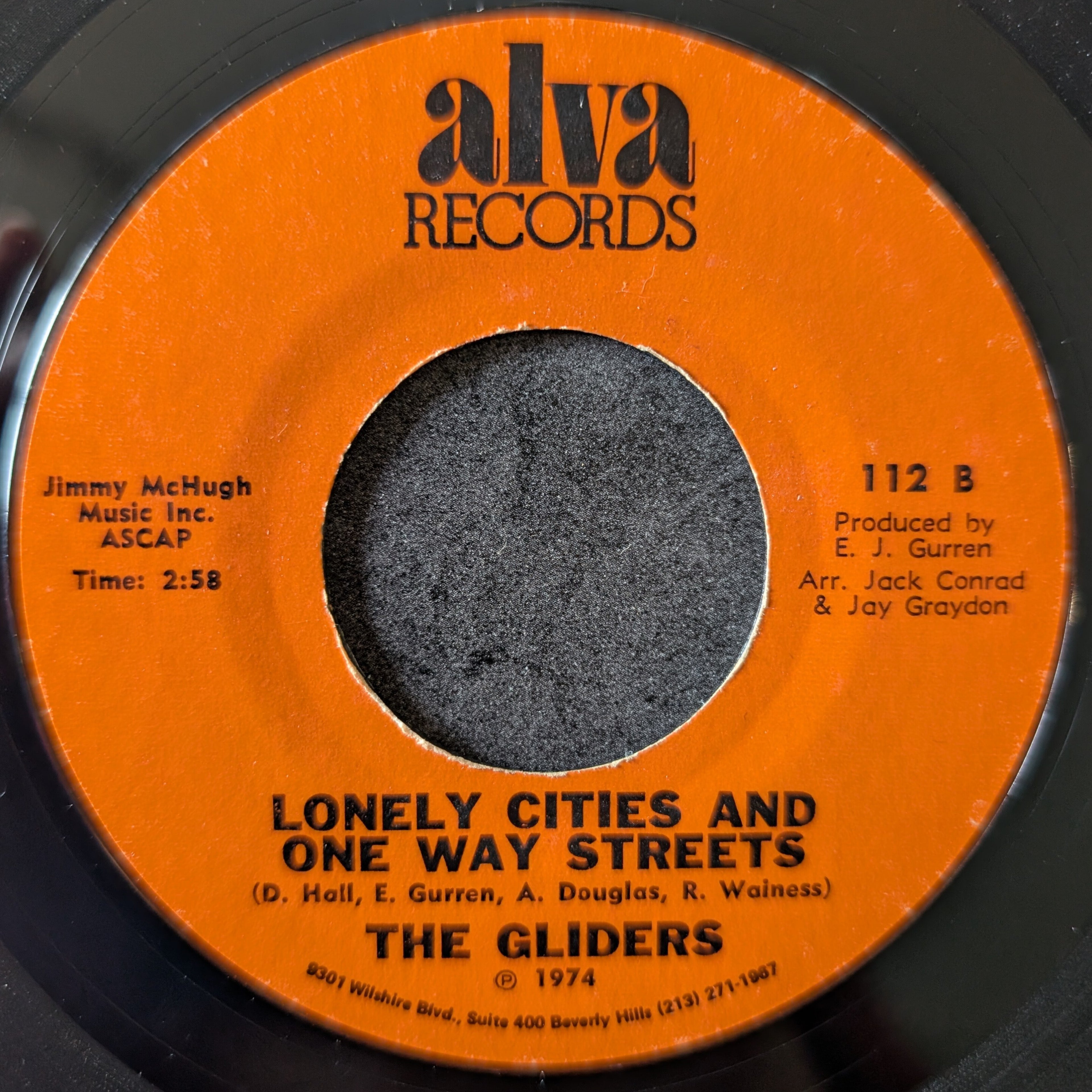The gliders-No time/Lonely cities and one way streets