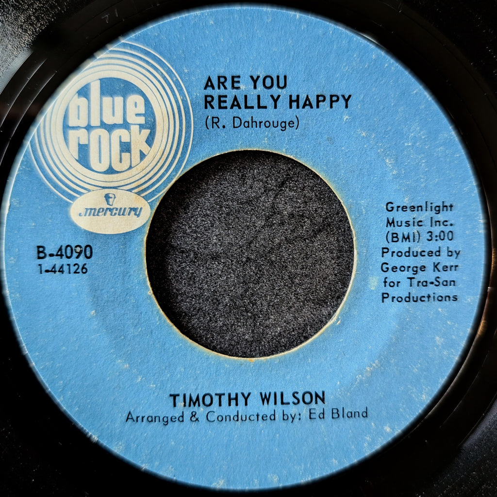 Timothy wilson-Are you really happy/Cross my heart