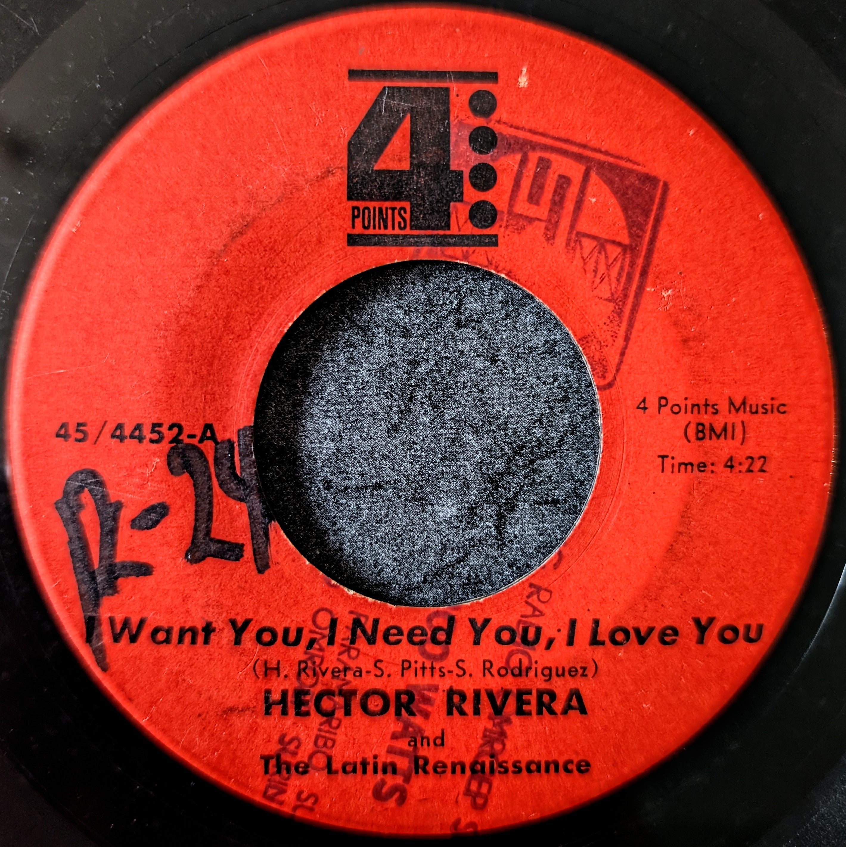 Hector Rivera and The Latin Renaissance-I want you,I need you, I love you/Sweet soul baby