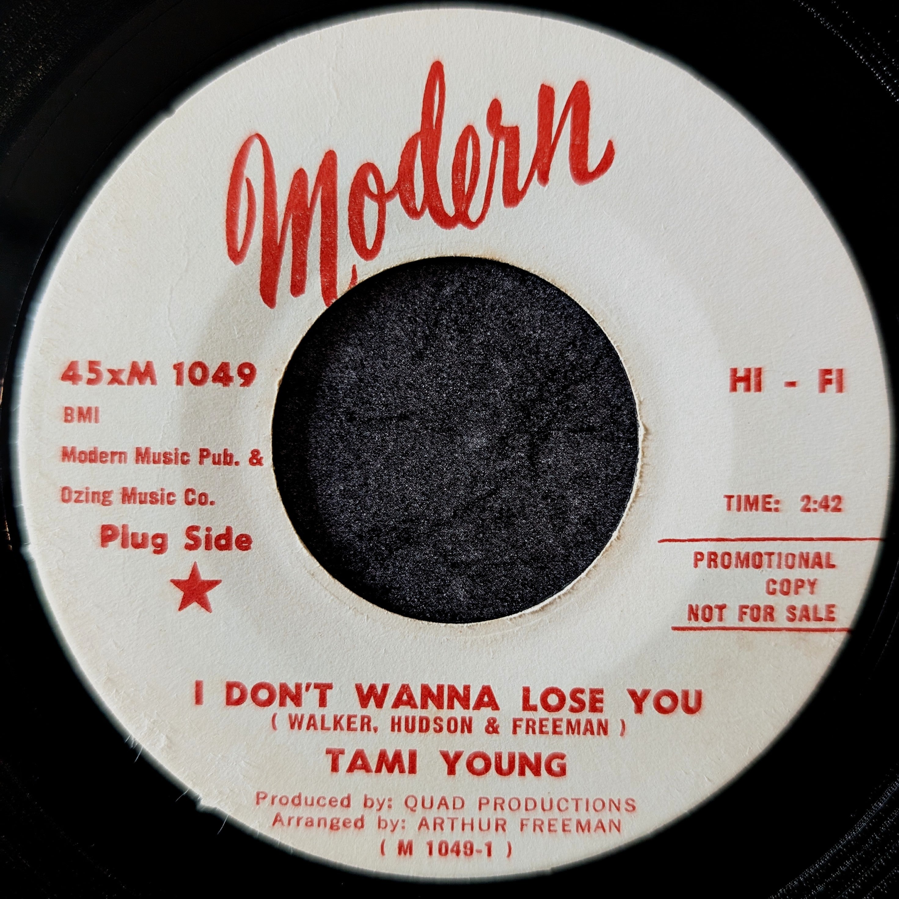 Tami Young-I don't wanna lose you/Come back baby