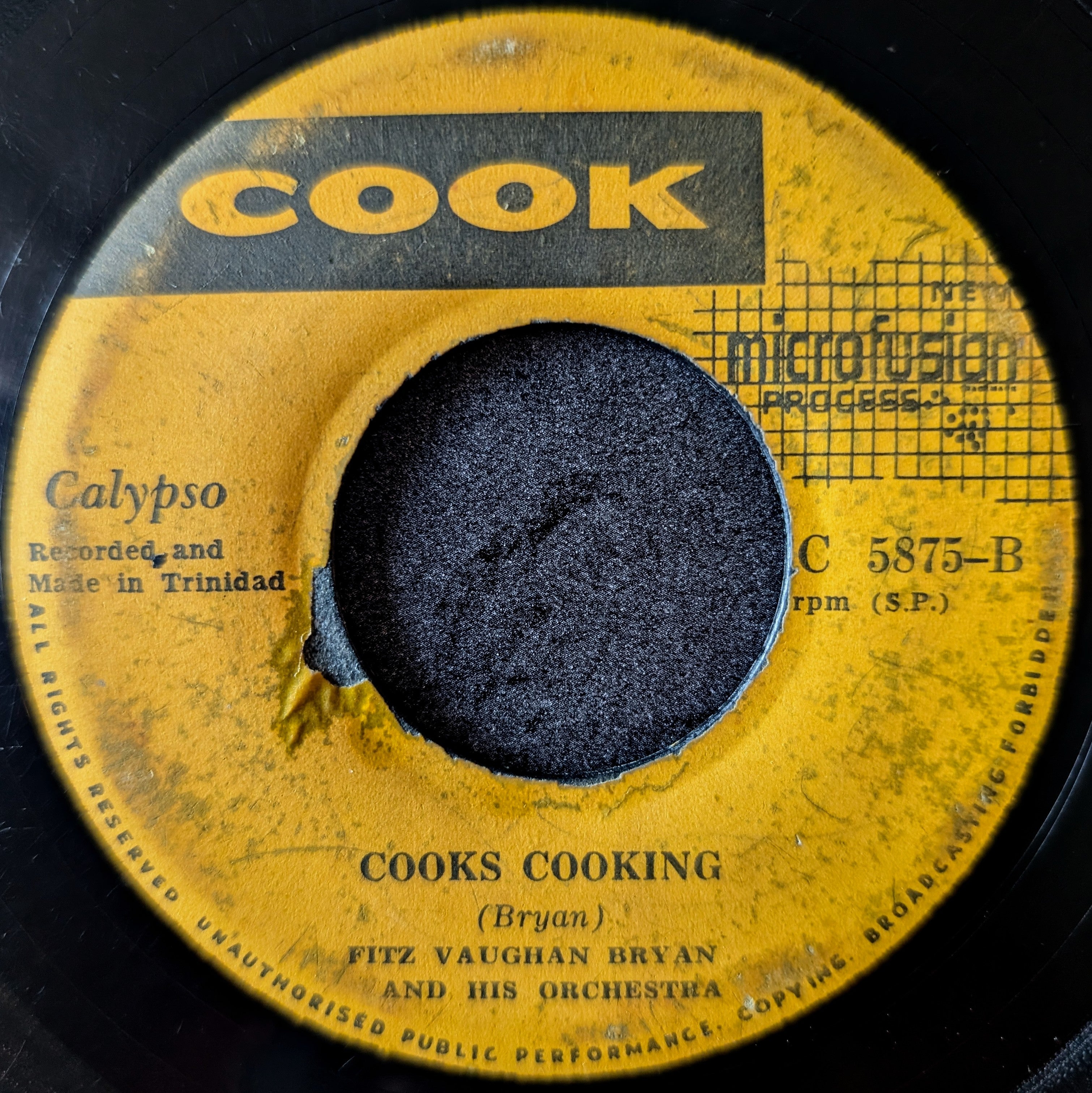 Fitz Vaughan Bryan and his Orchestra-Calypso vicki/Cooks cooking