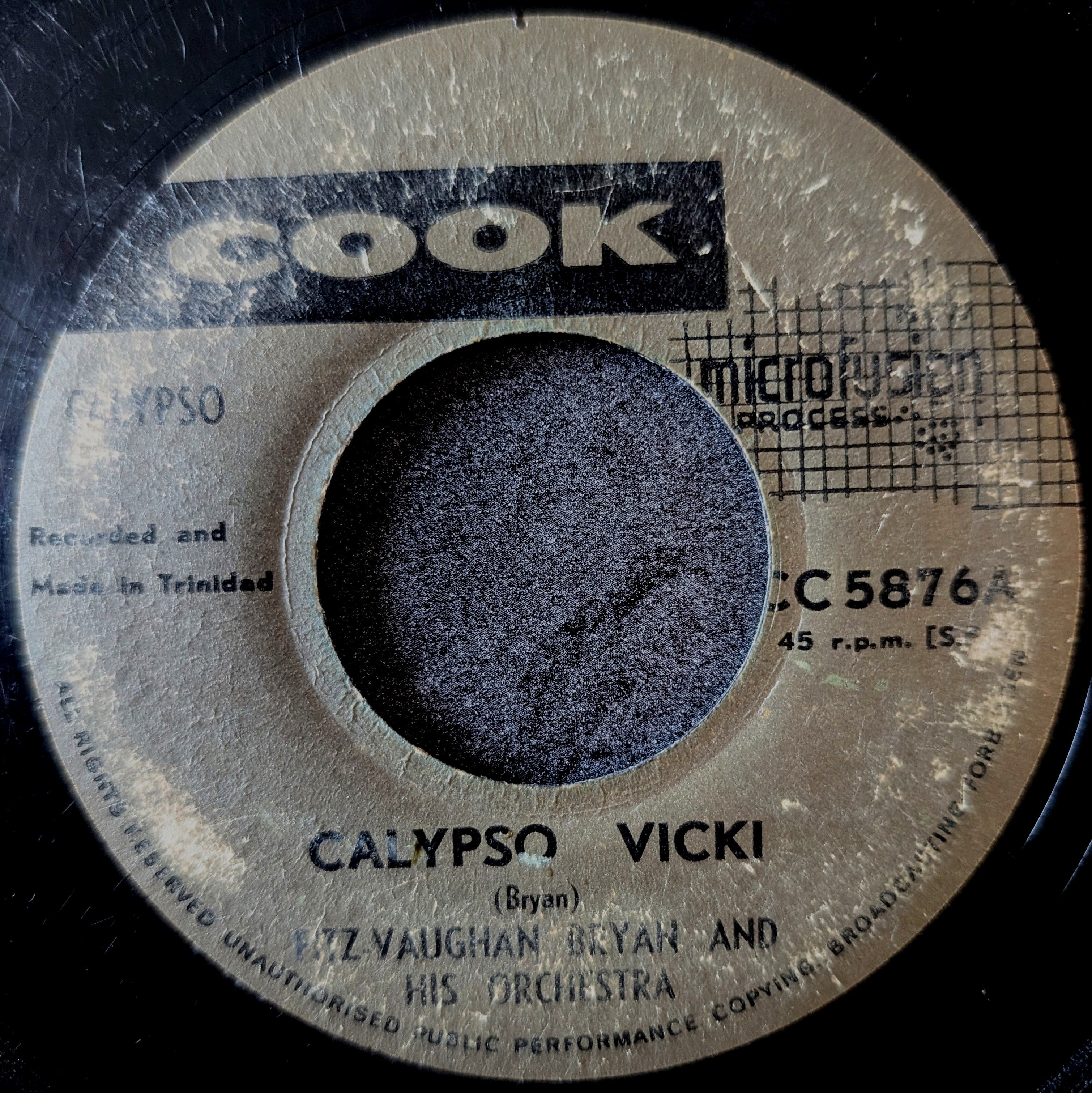 Fitz Vaughan Bryan and his Orchestra-Calypso vicki/Cooks cooking