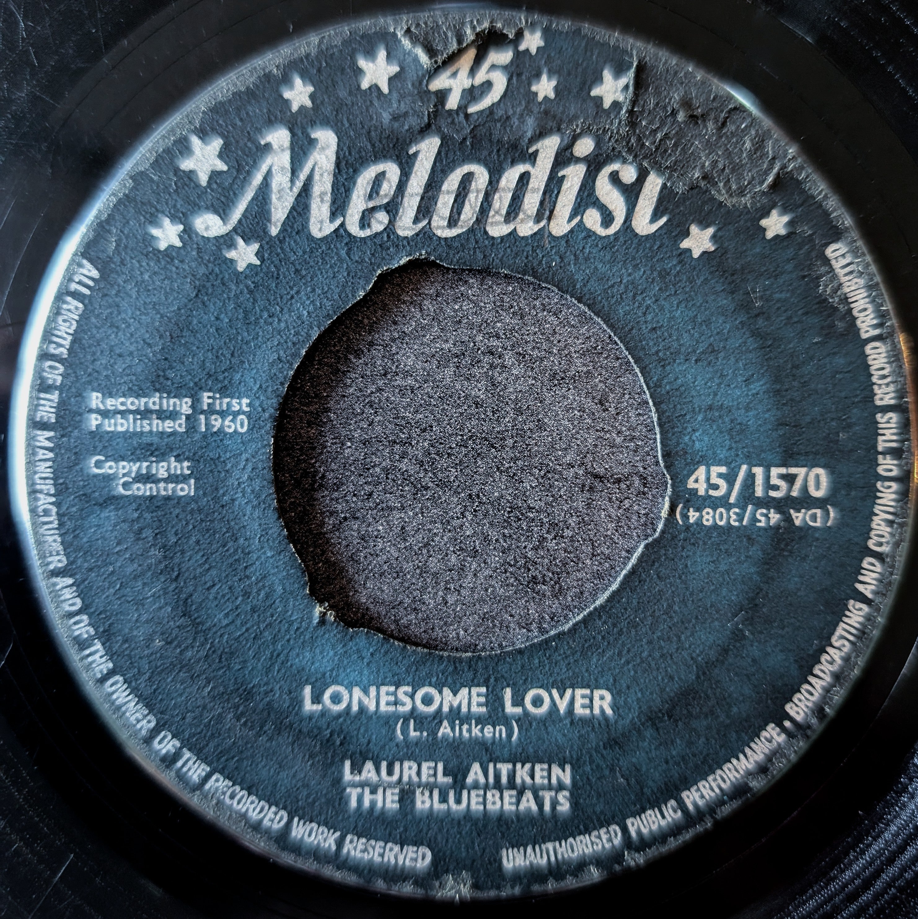 Laurel Aitken, The blue beats-Lonesome lover/Marylee