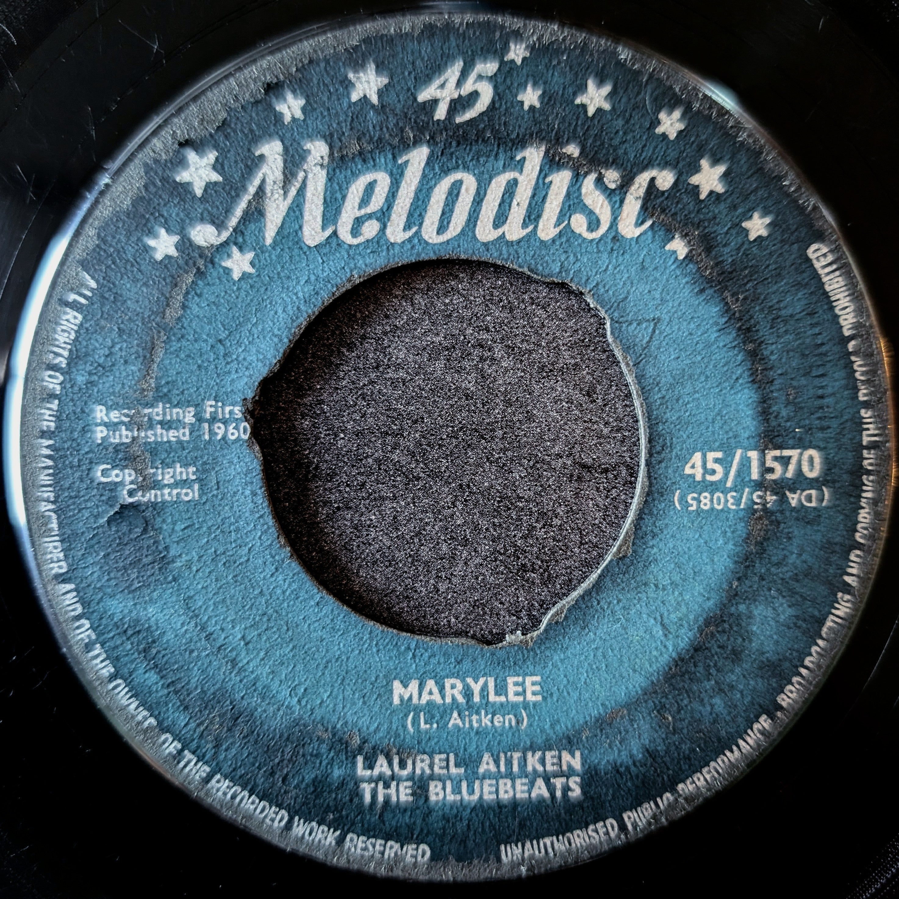 Laurel Aitken, The blue beats-Lonesome lover/Marylee