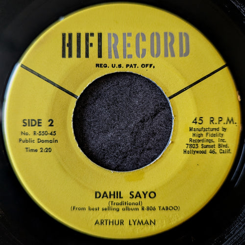 Arthur Lyman - Taboo / Dahil Sayo