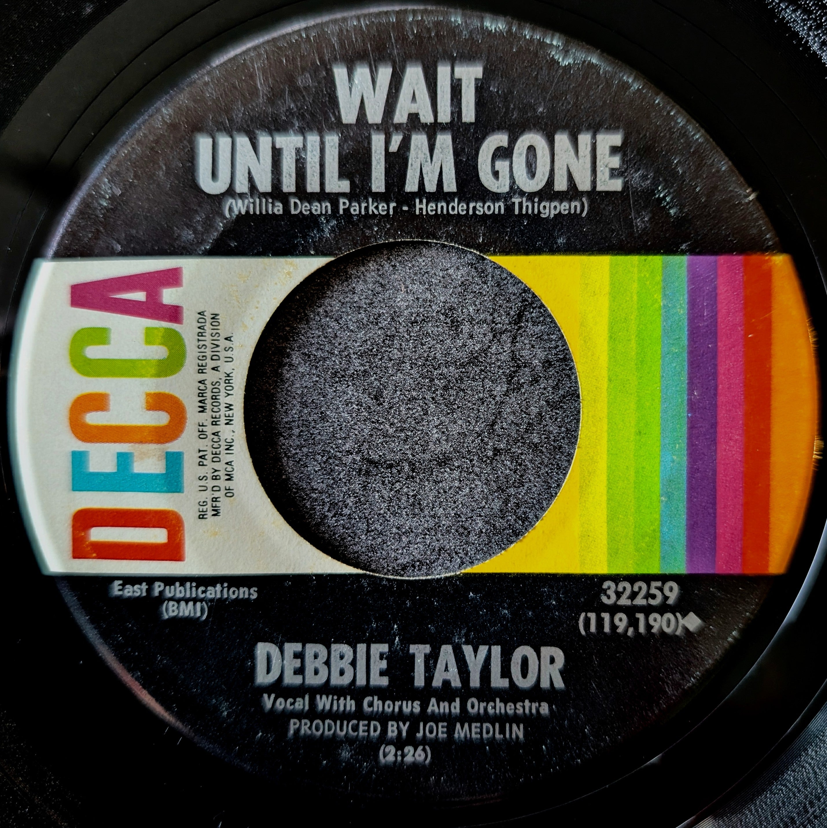 Debbie Taylor-Check yourself/Wait until I'm gone