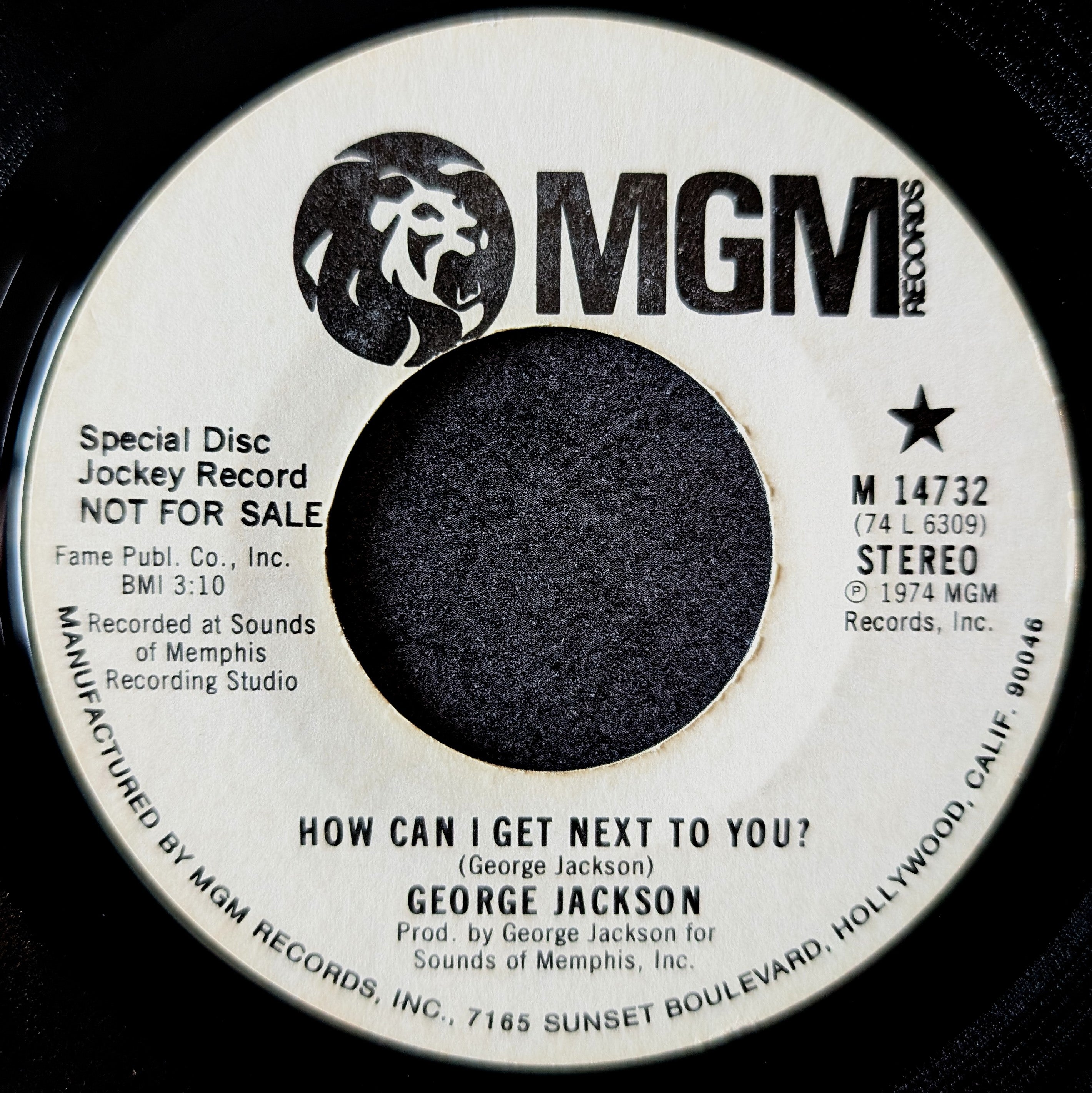 George Jacskson-How can I get next to you?/Willie Lump Lump