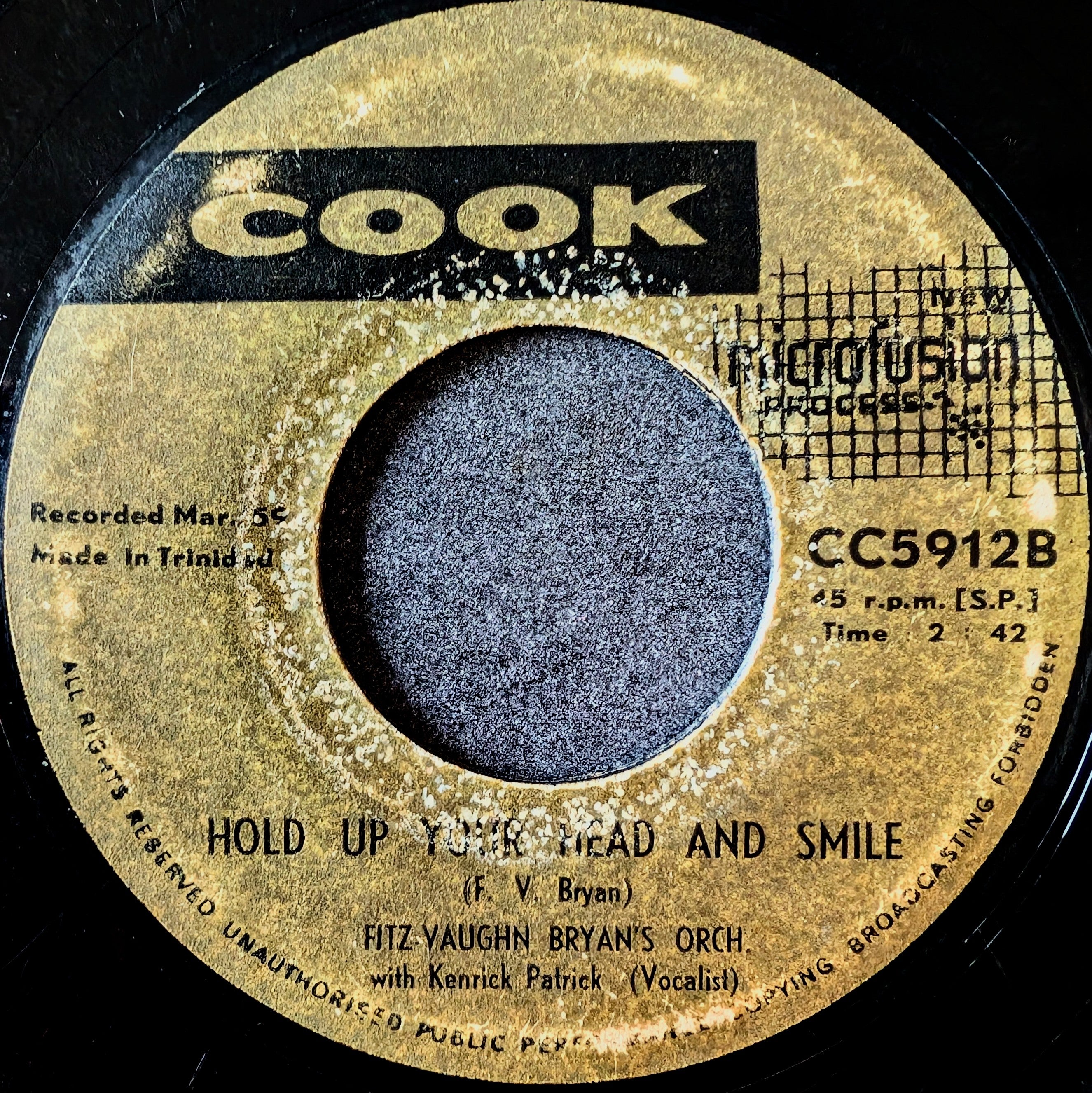 Fitz Vaughan Bryan's orch with Kenrick Patrick-Evening news/Hold up your head and smile