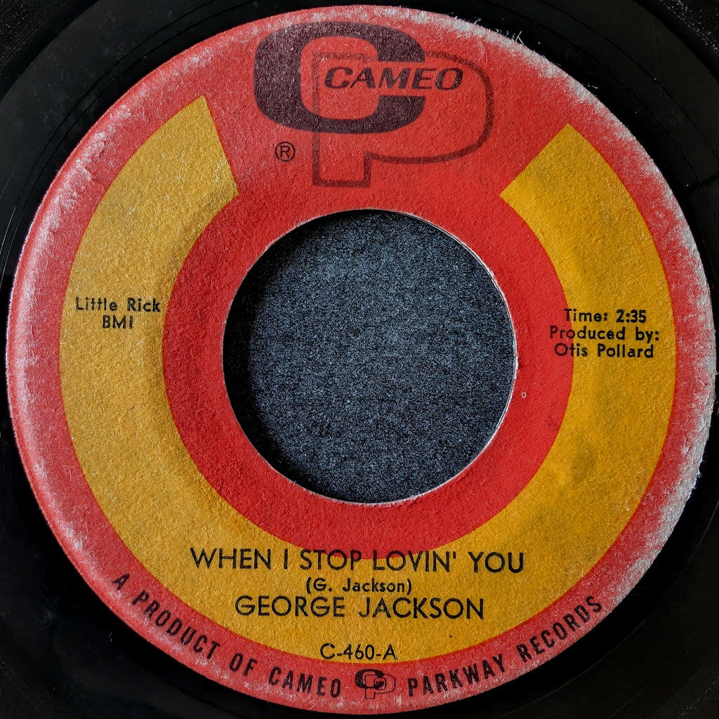 George Jackson-When I stop loving you/That lonely night