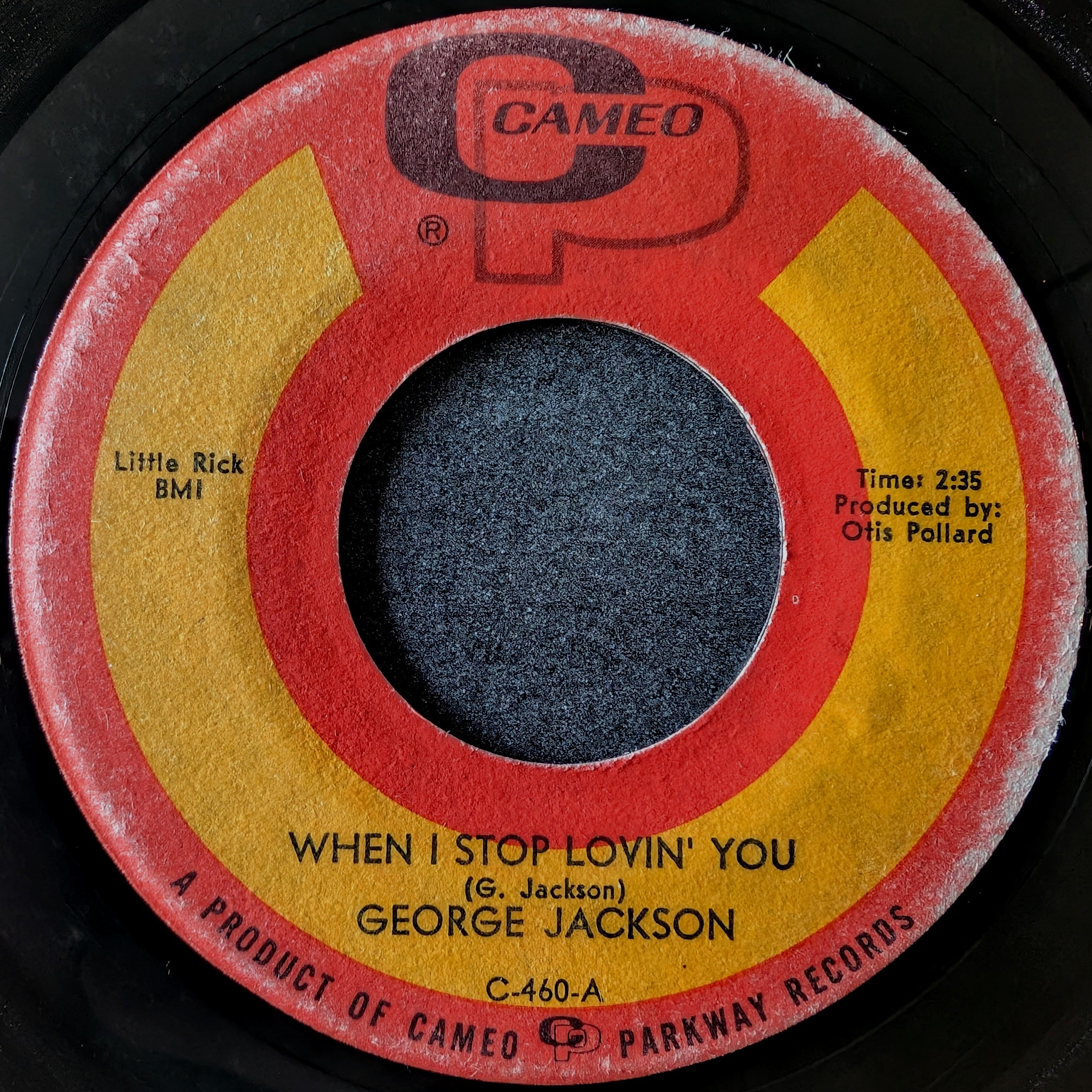 George Jackson-When I stop loving you/That lonely night