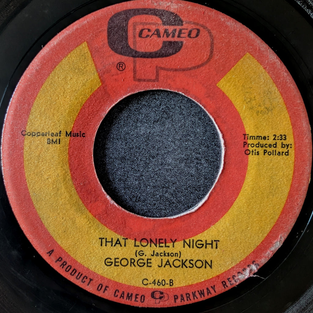 George Jackson-When I stop loving you/That lonely night