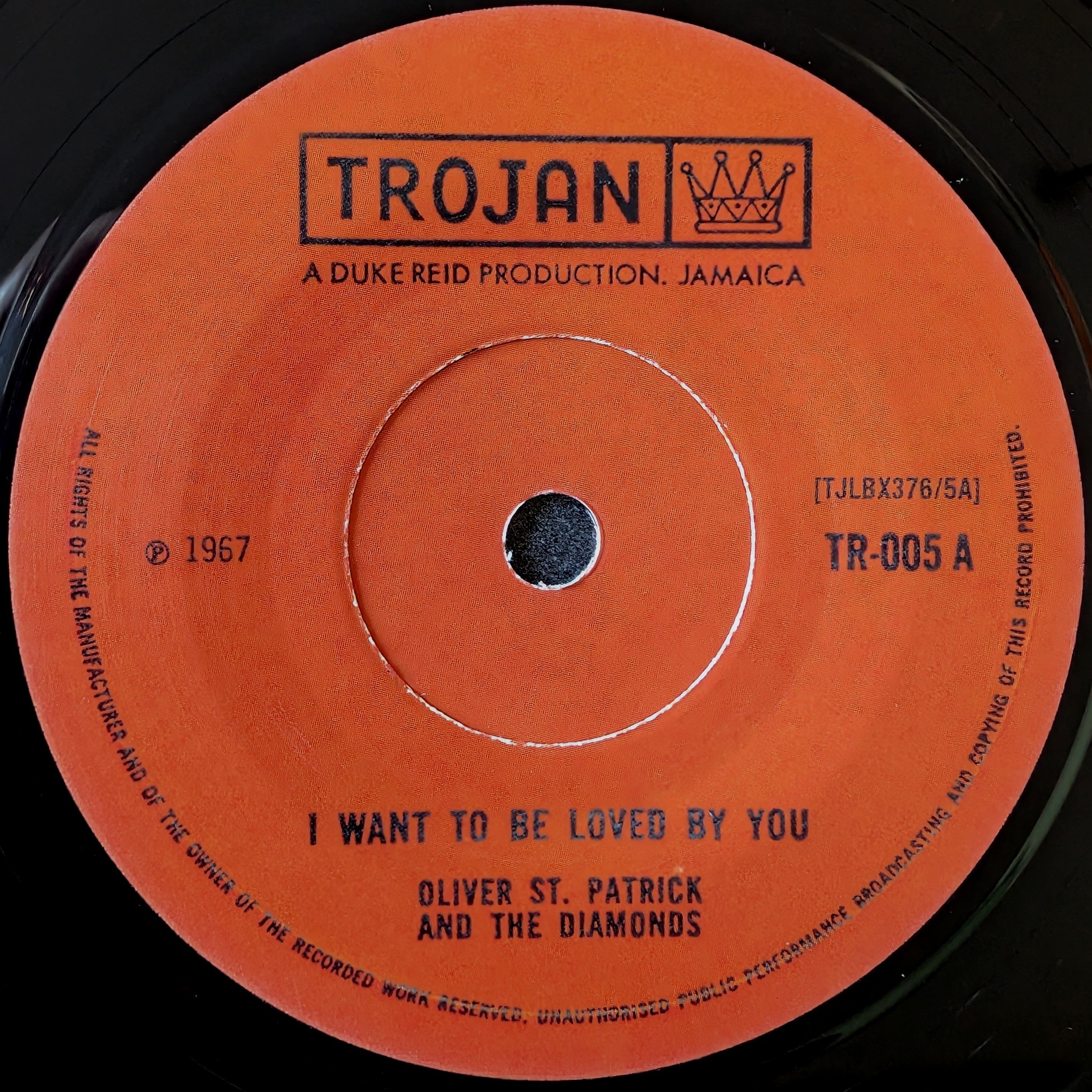 Oliver st. Patrick and The Diamonds-I want to be loved by you/Tulips