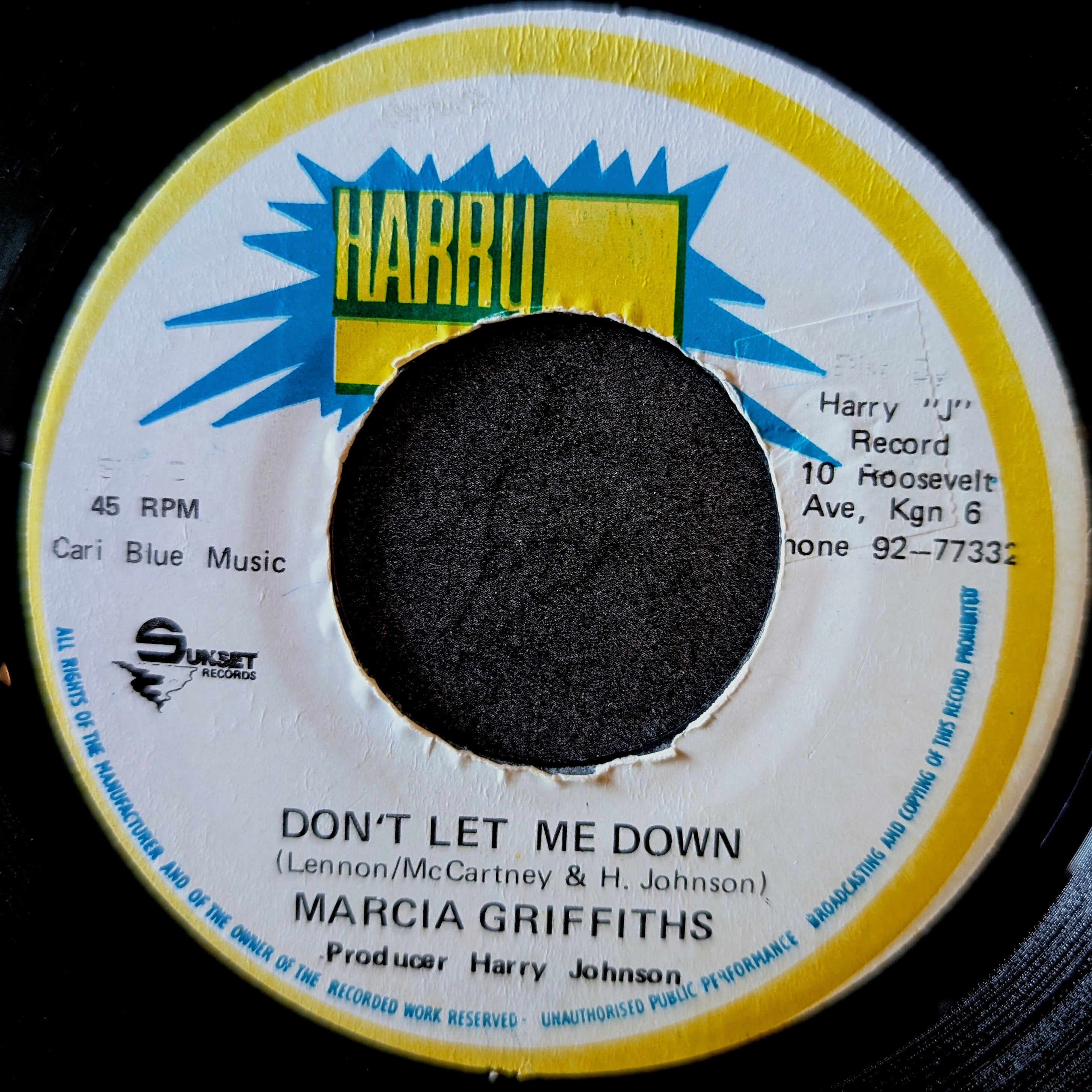 Marcia Griffiths-Don’t let me down/Inst version