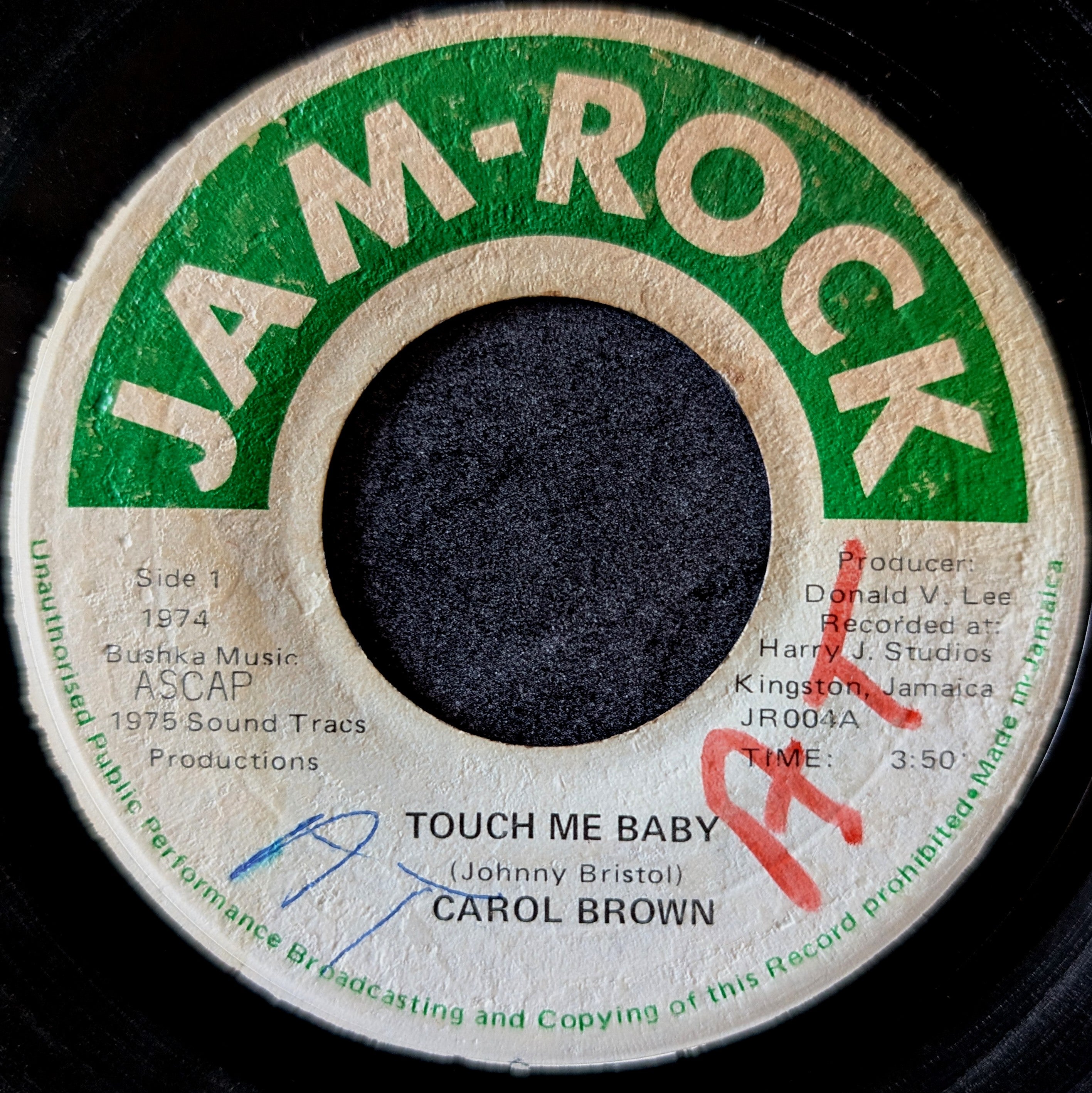 Carol Brown-Touch me baby/Version