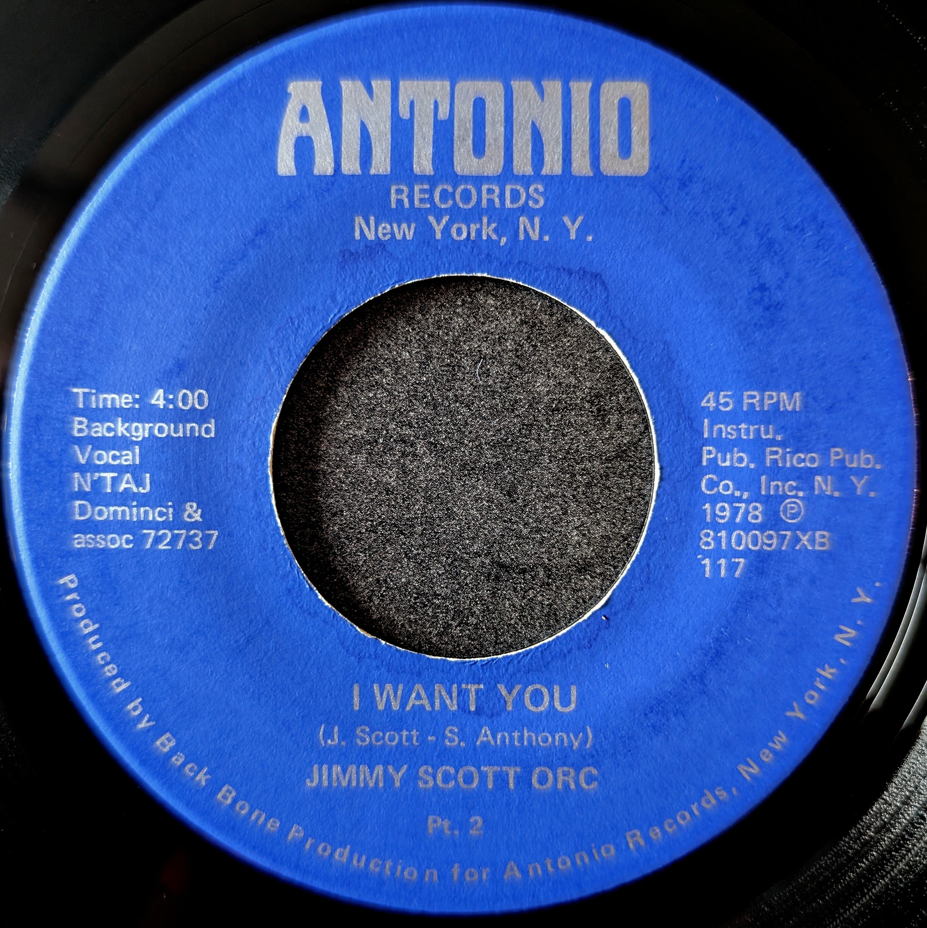 Jimmy Scott-I want you(part 1)/I want you(part 2)