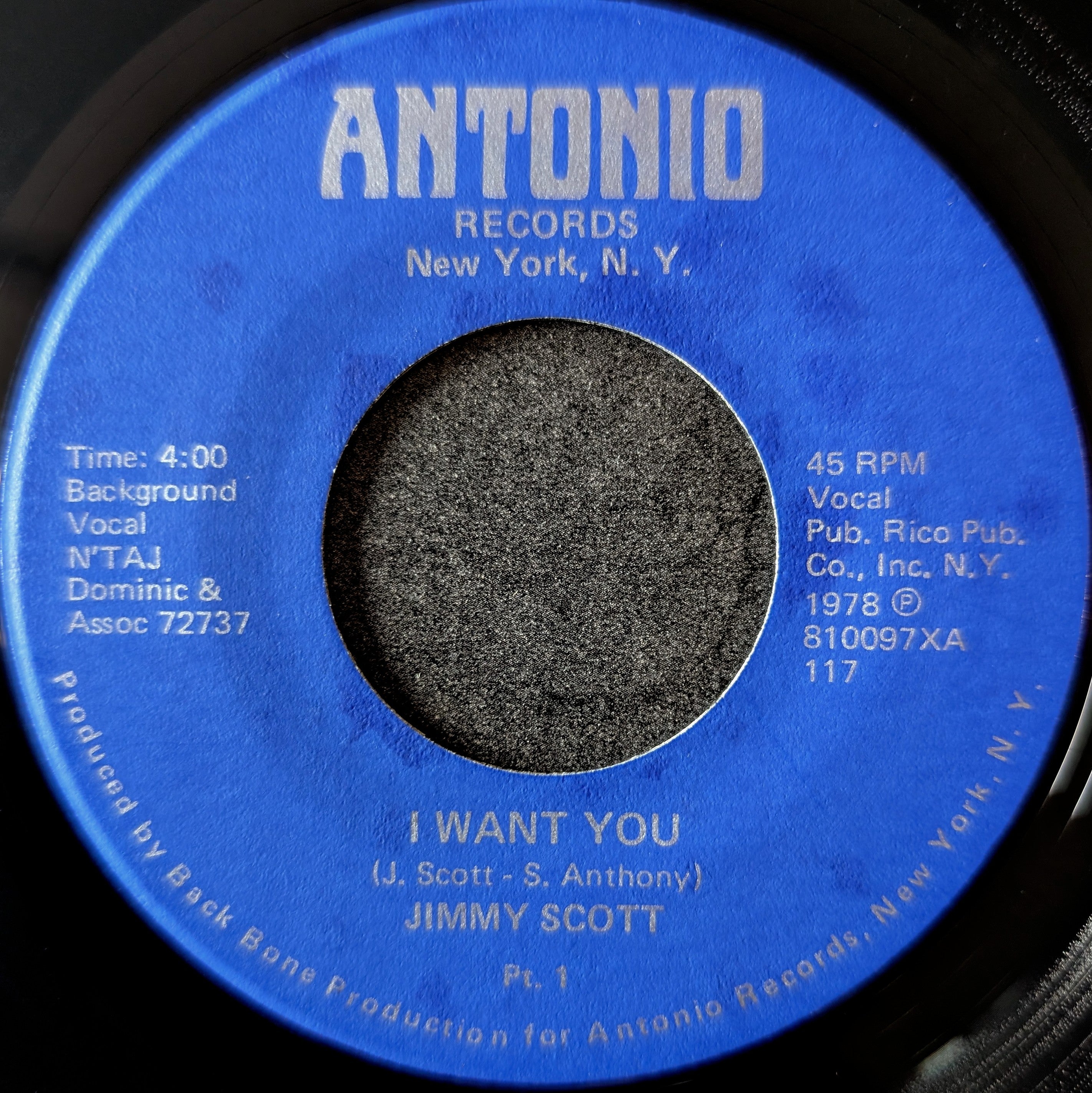 Jimmy Scott-I want you(part 1)/I want you(part 2)