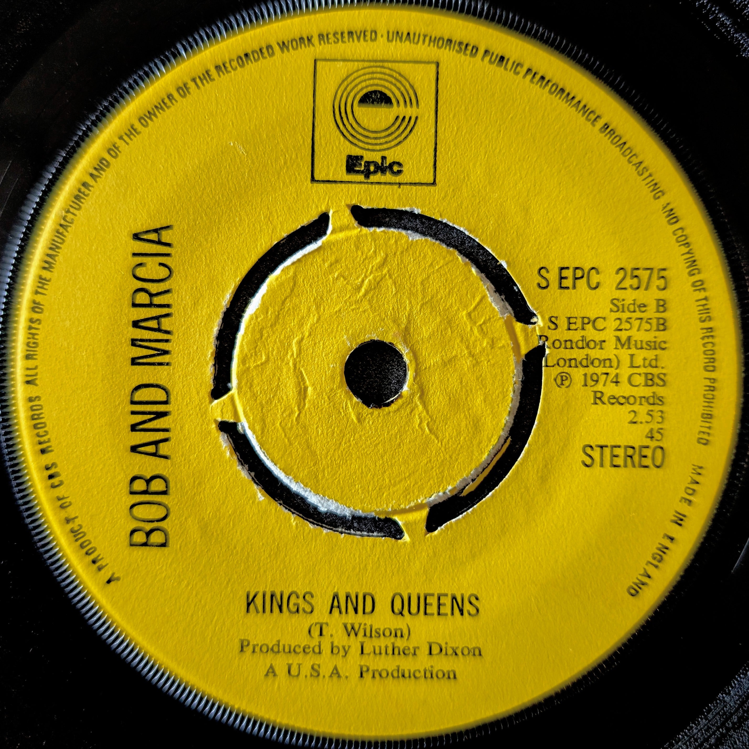 Bob and Marcia-I loved you/King and Queens