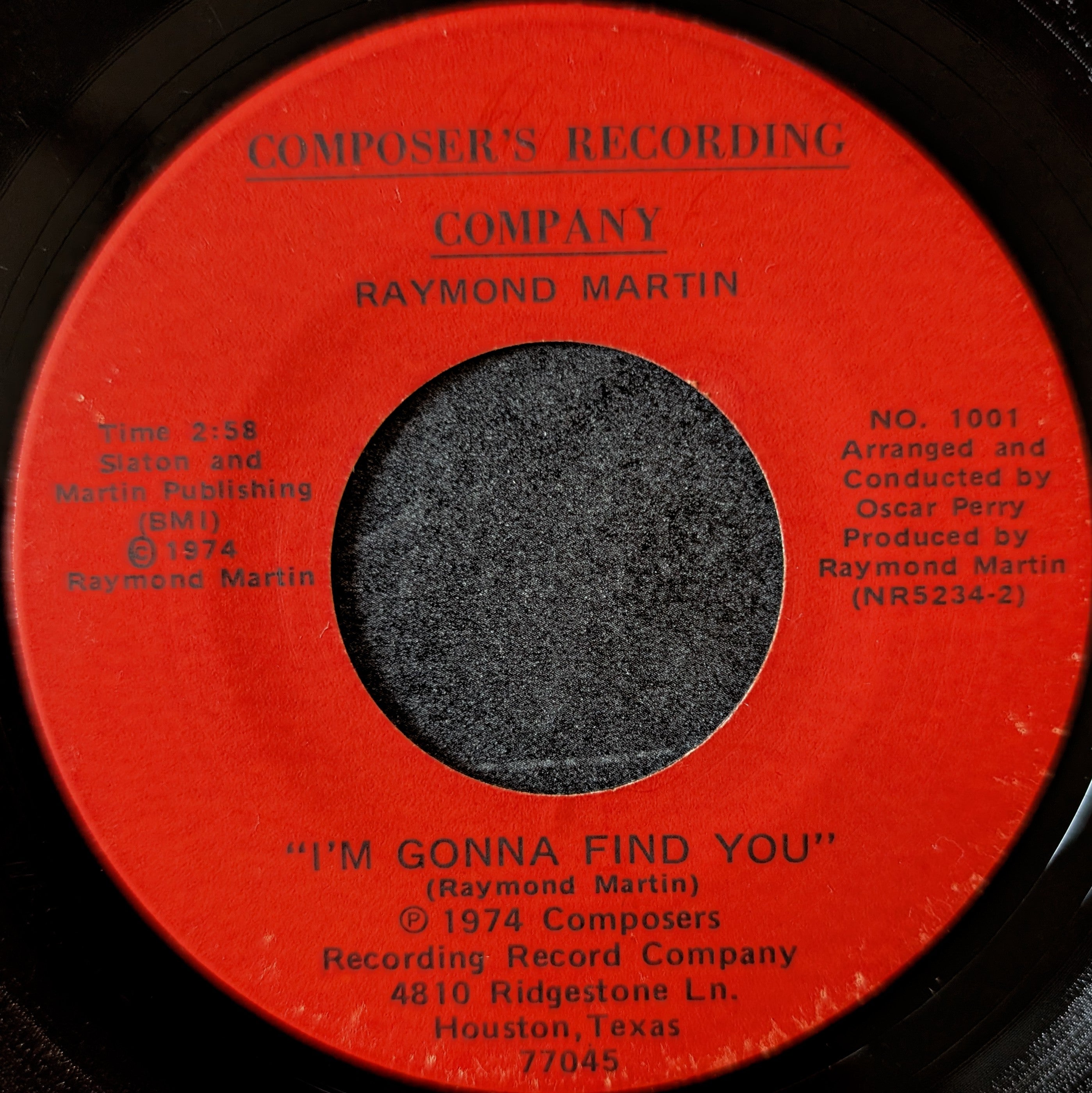 Raymond Martin-I'm guilty of loving you/I'm gonna find you