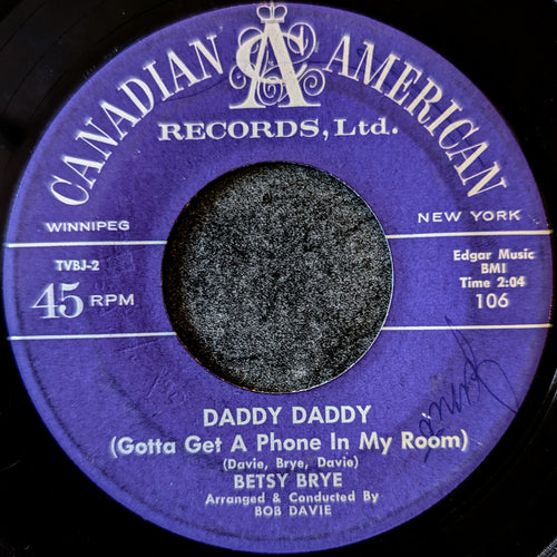 Betsy Brye-Sleep Walk/Daddy Daddy (Gotta get a phone in my room)