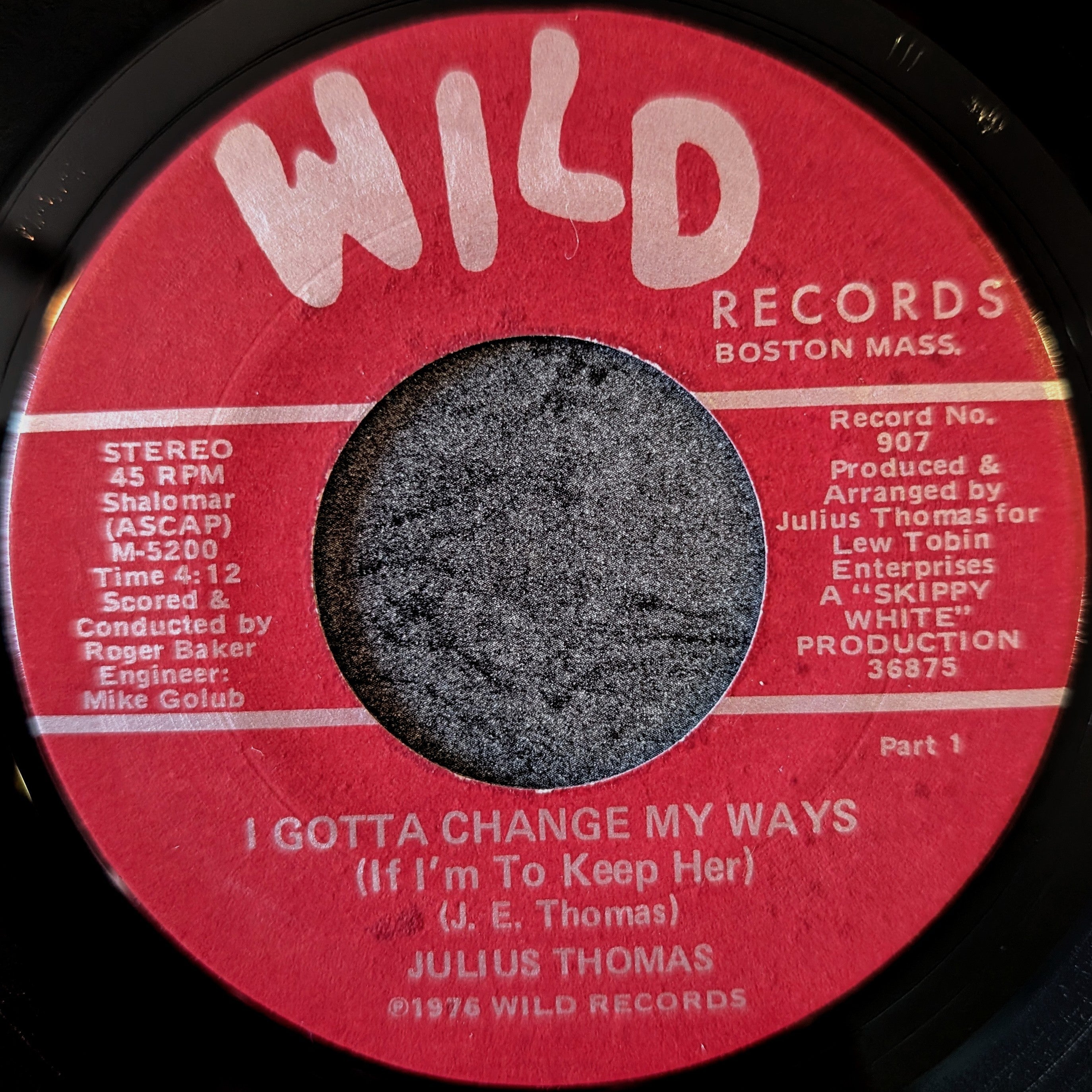 Julius Thomas- I gotta change my ways(If I'm to keep her)/ Part 2