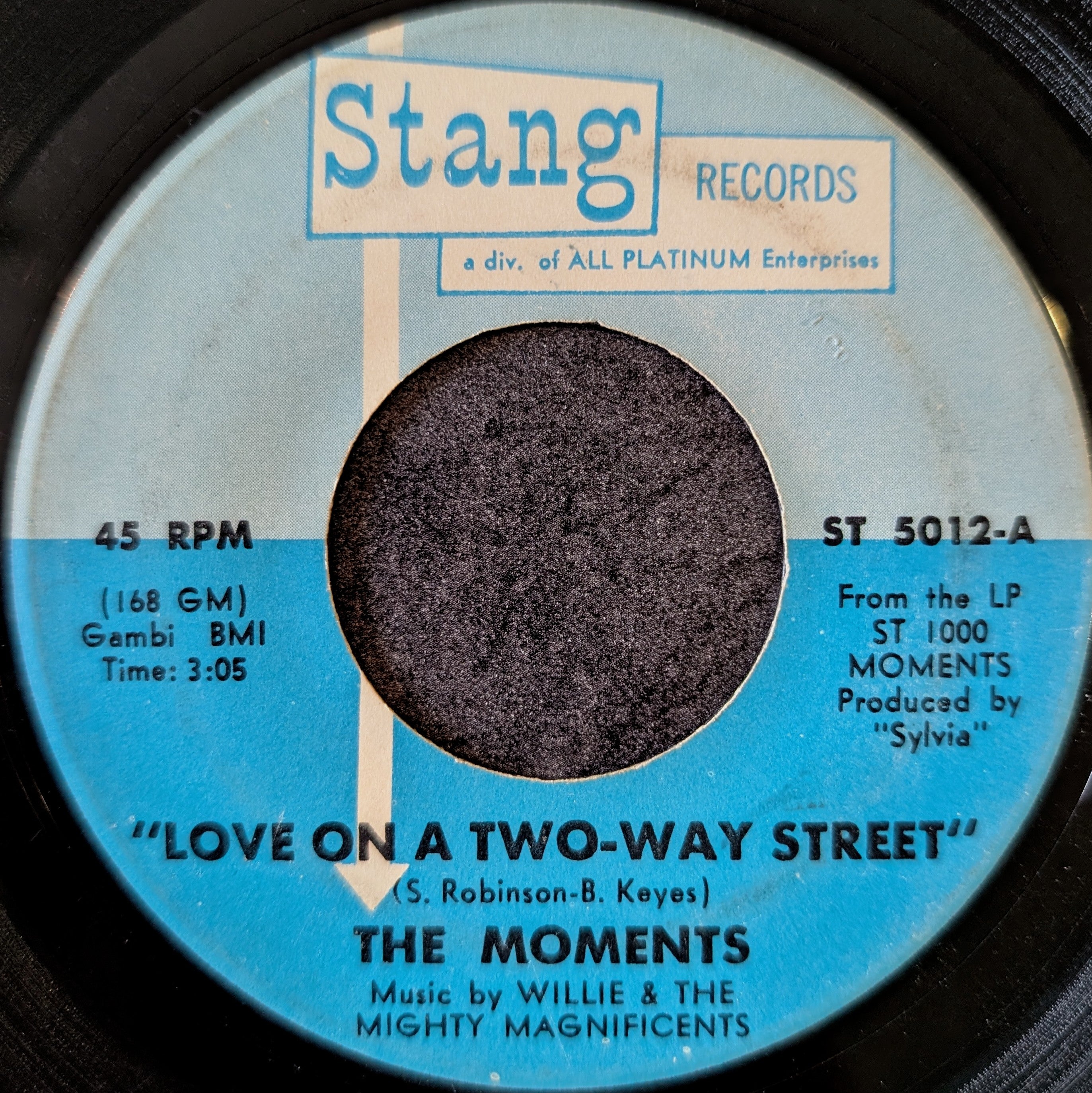 The Moments-Love on a two-way street/ I won't do anything