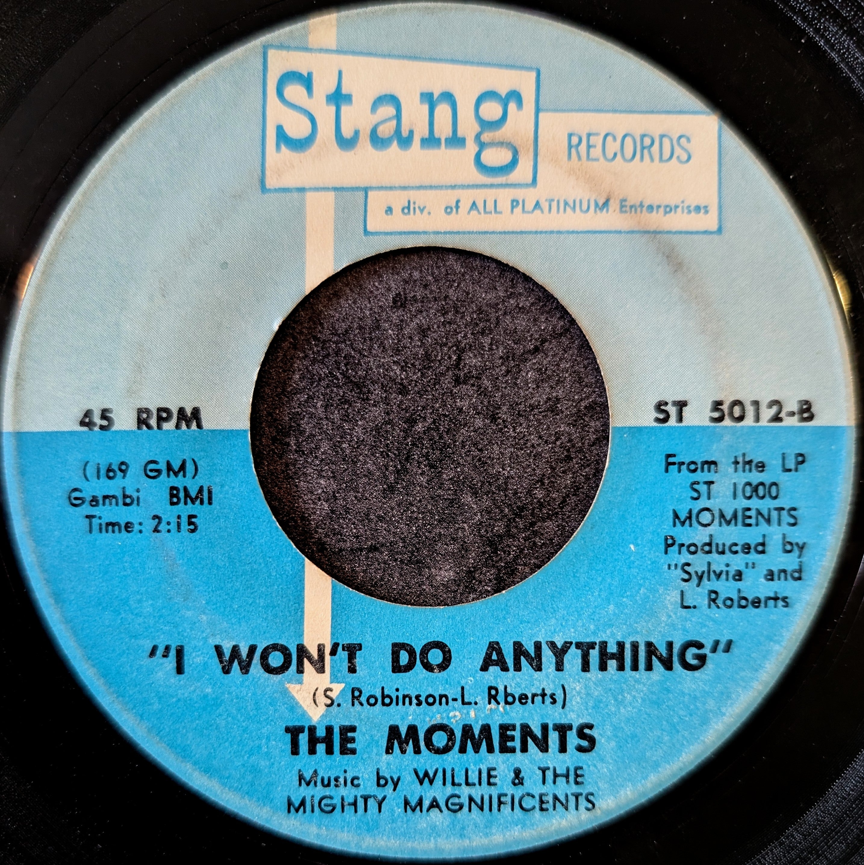 The Moments-Love on a two-way street/ I won't do anything