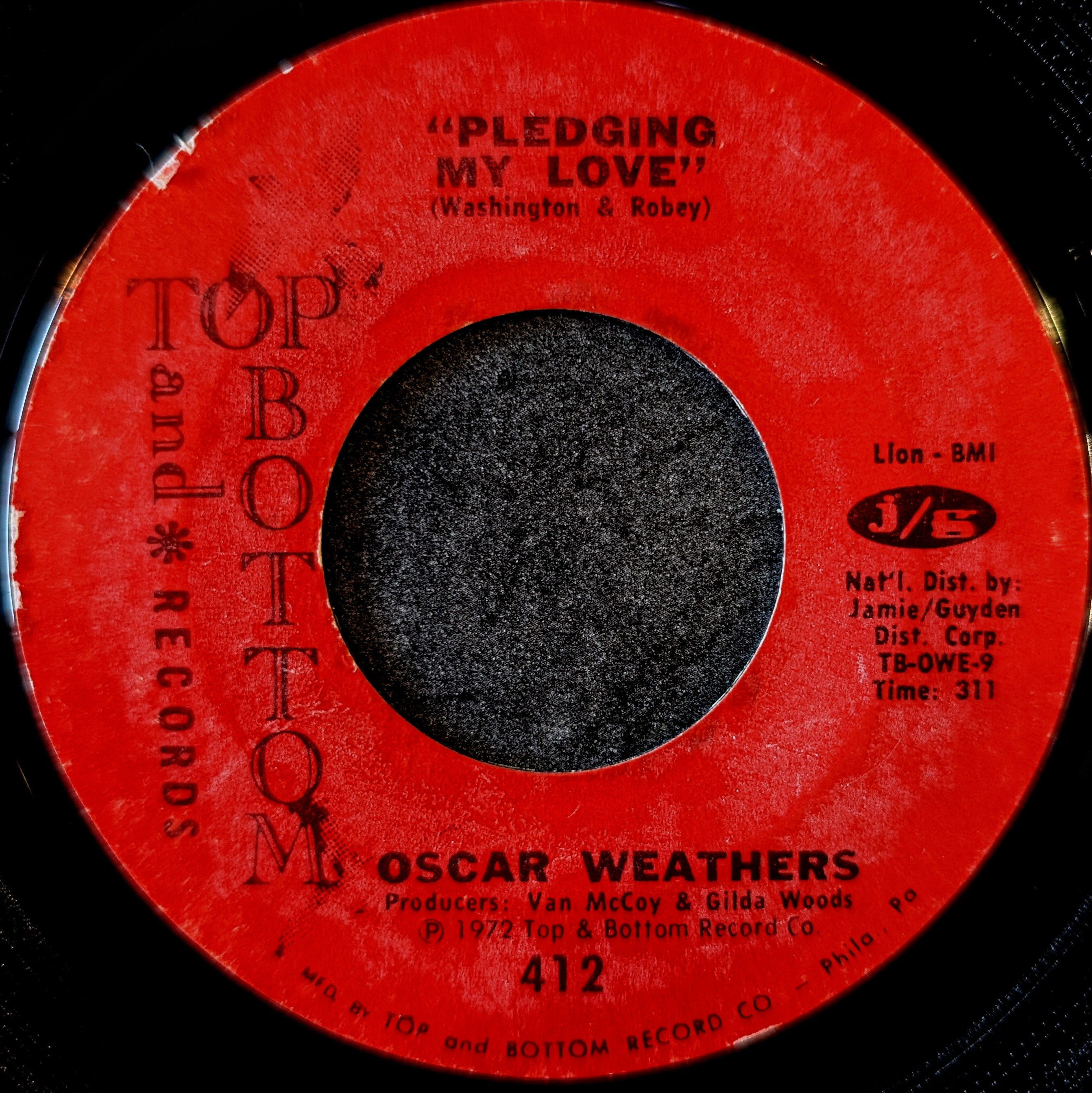 Oscar Weathers-Pledging my love/I'm your good thing
