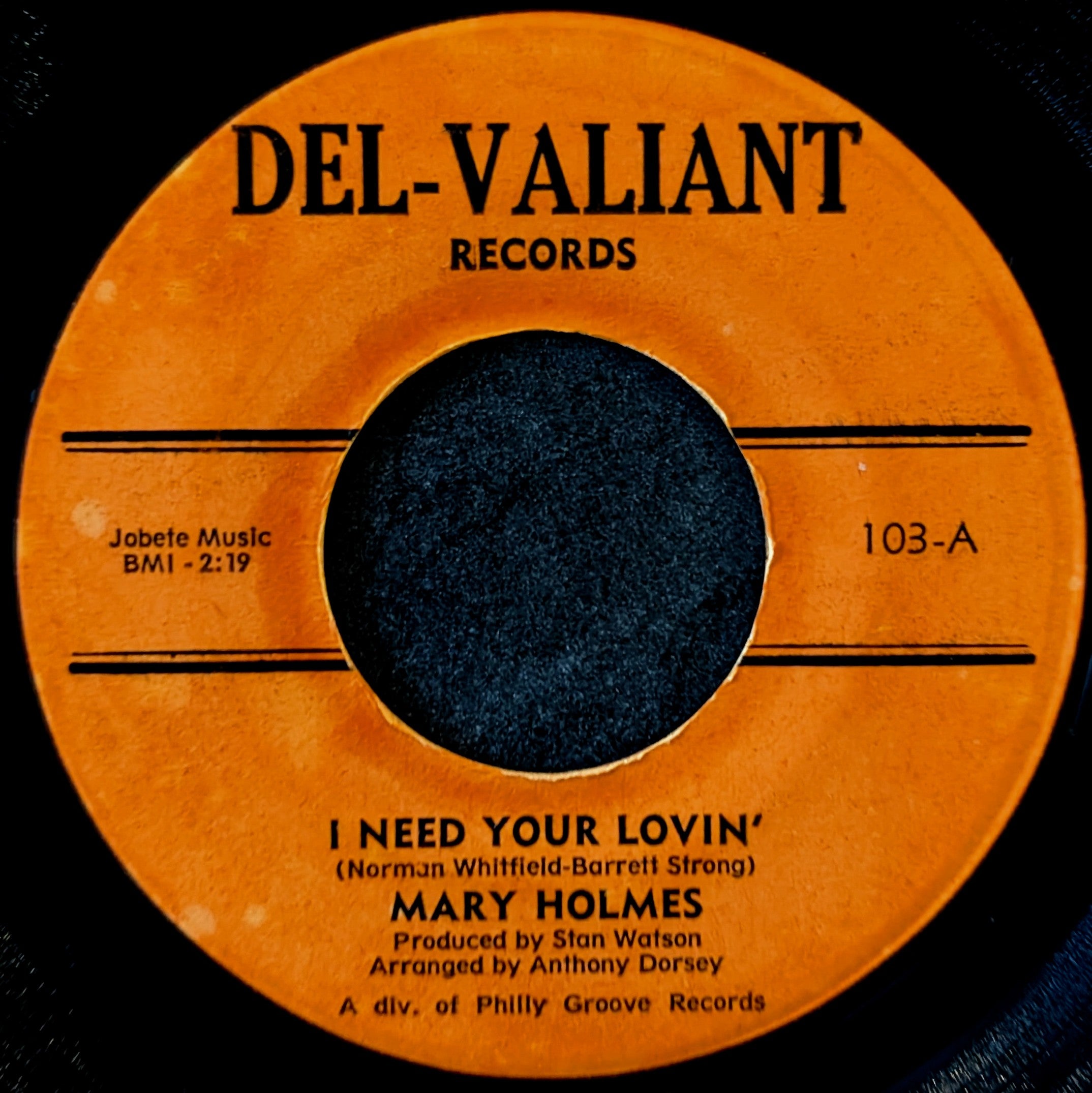Mary Holmes-I need your lovin'/ I'll make it up it up to you