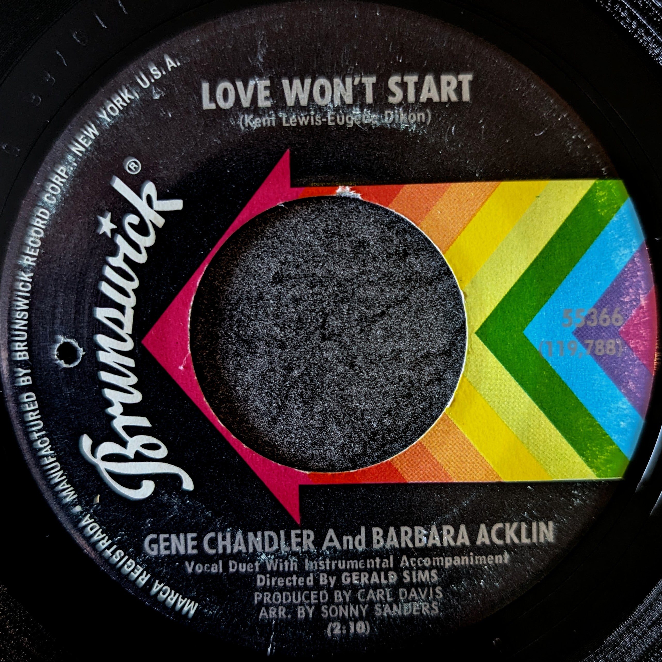 Gene Chandler and Barbara Acklin-Love won't start/ Show me the way to go