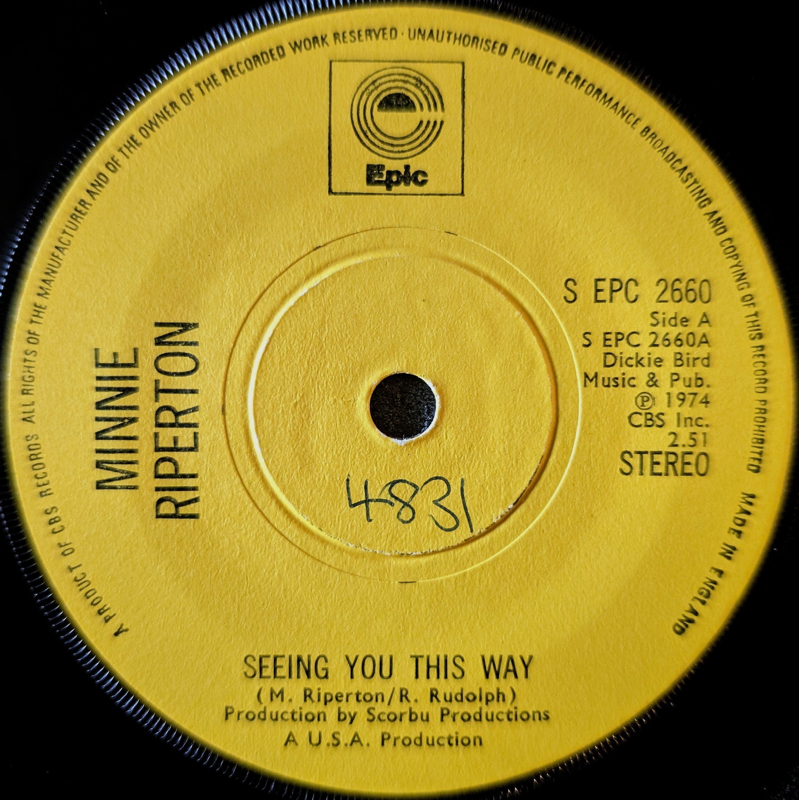 Minnie Riperton-Seeing you this way/ The Edge of a dream