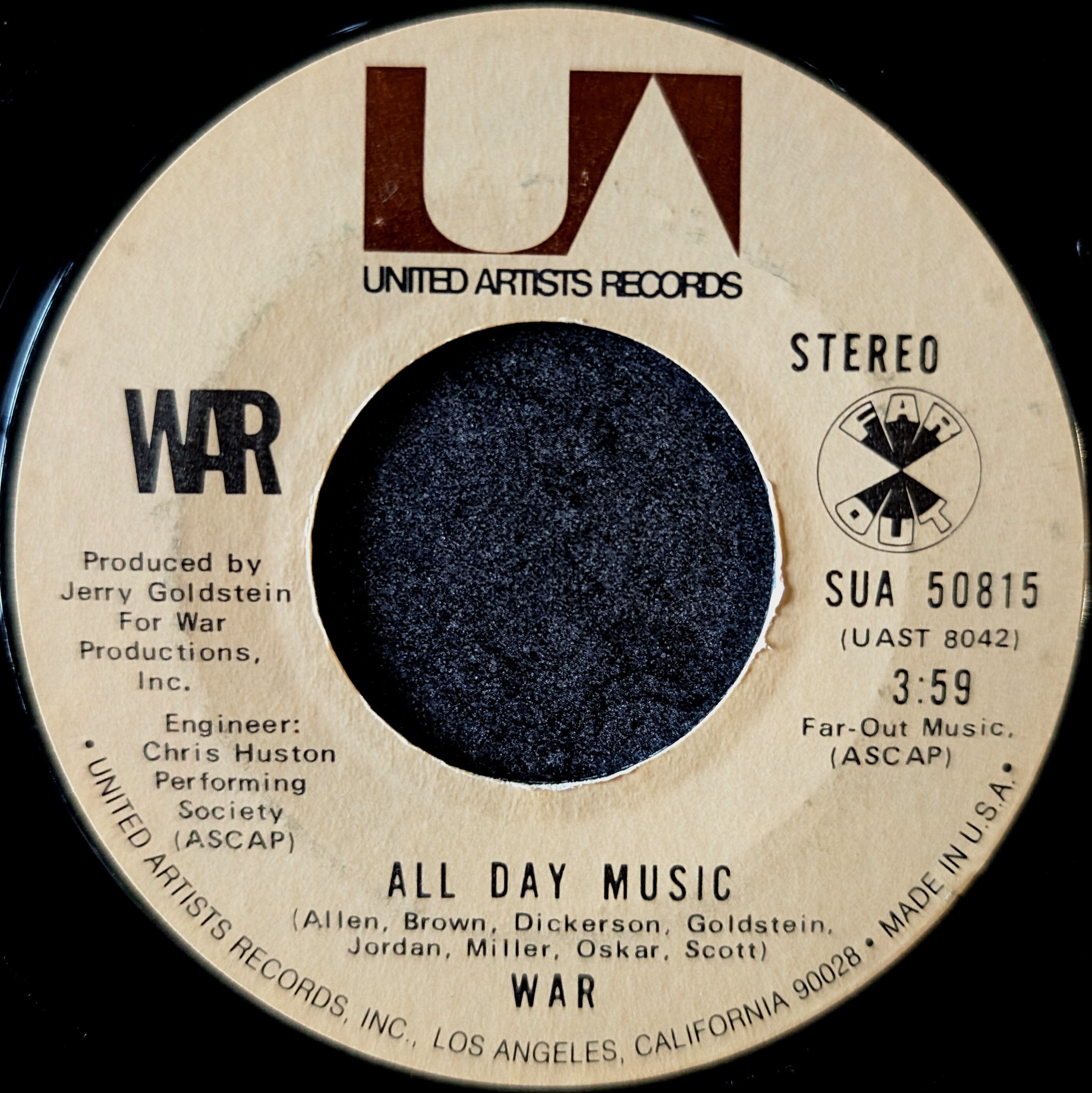 War-Get down/ All day music