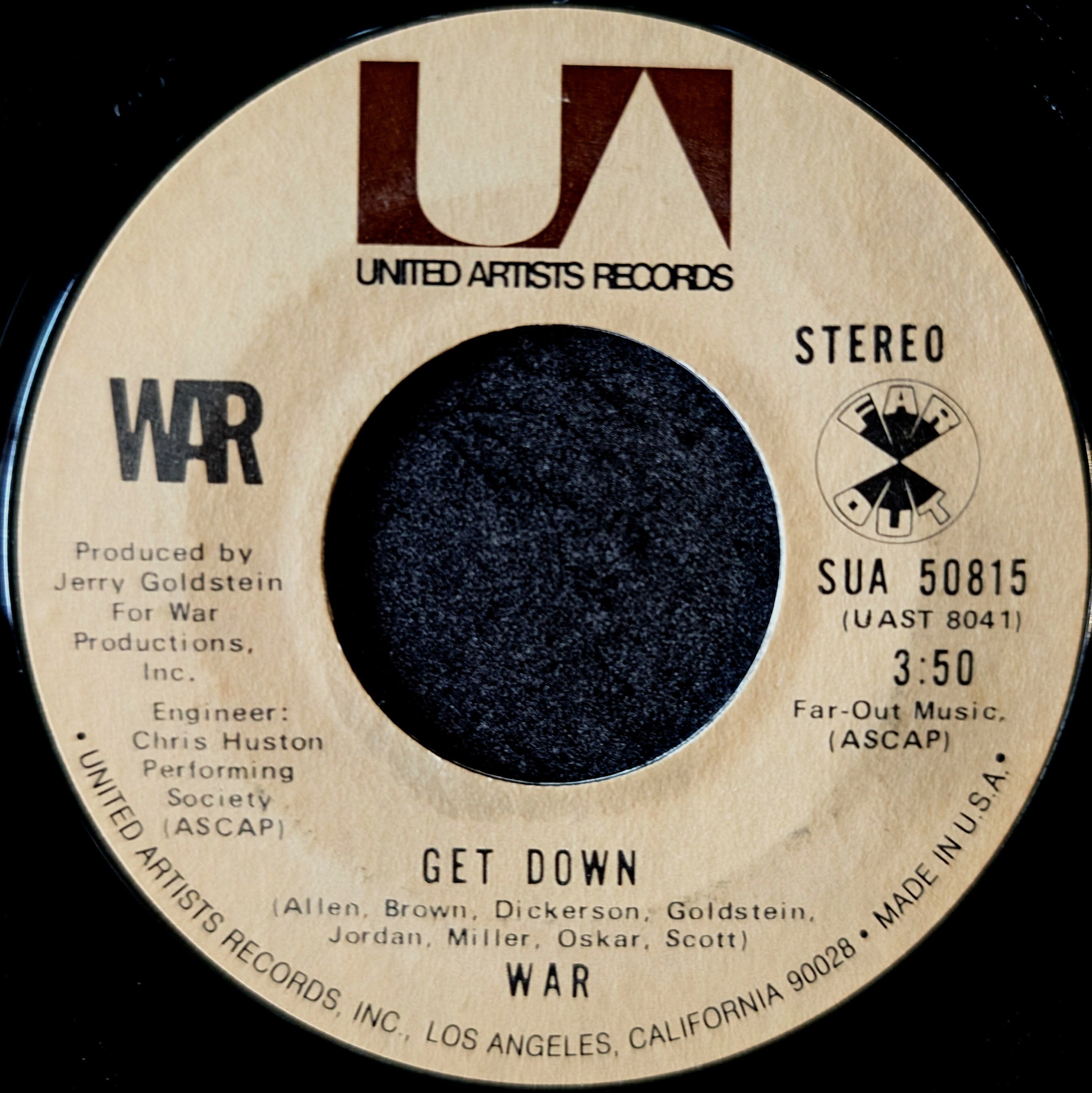 War-Get down/ All day music