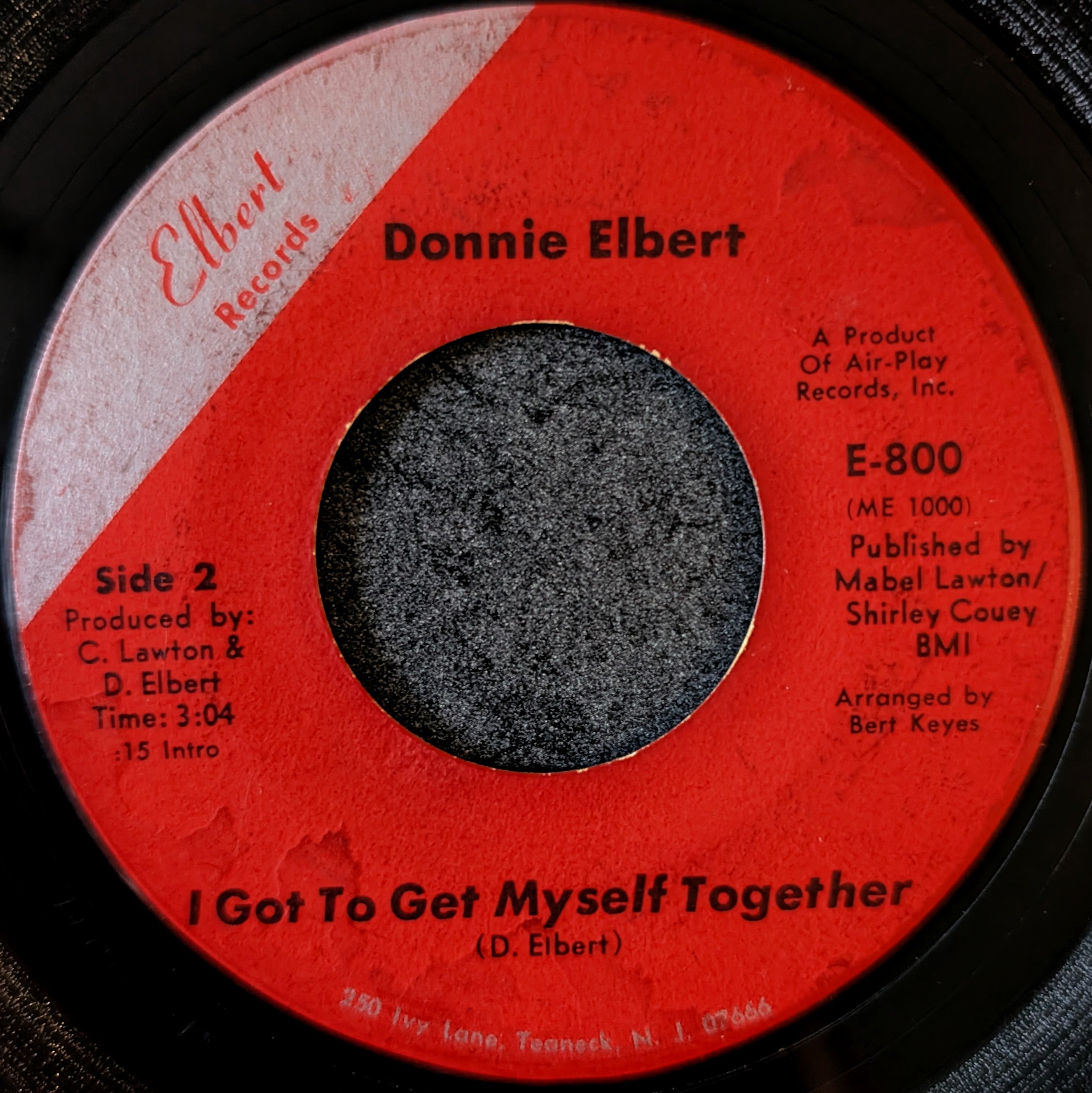Donnie Elbert-Can't get over losing you/ I got to get myself together