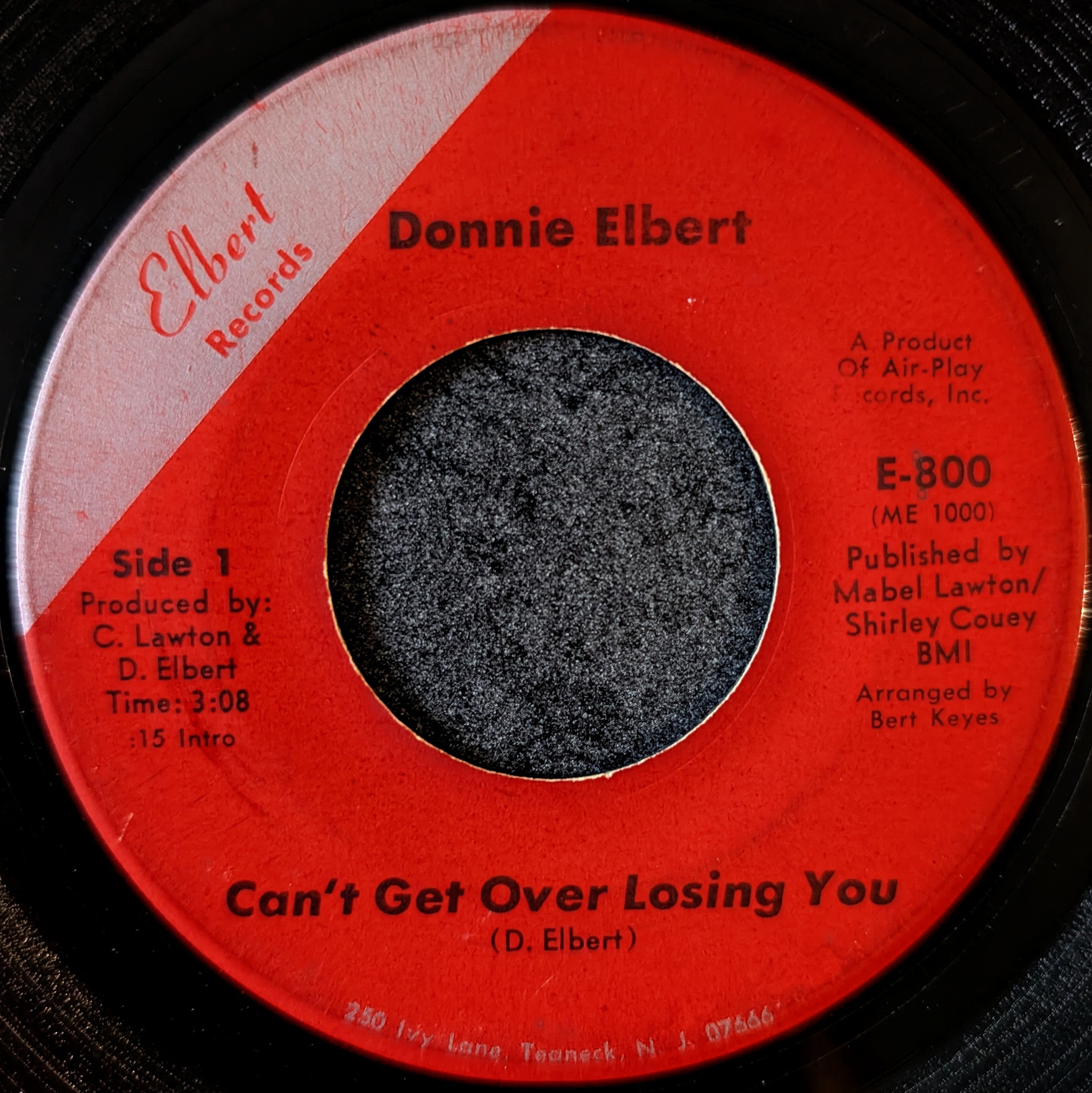 Donnie Elbert-Can't get over losing you/ I got to get myself together