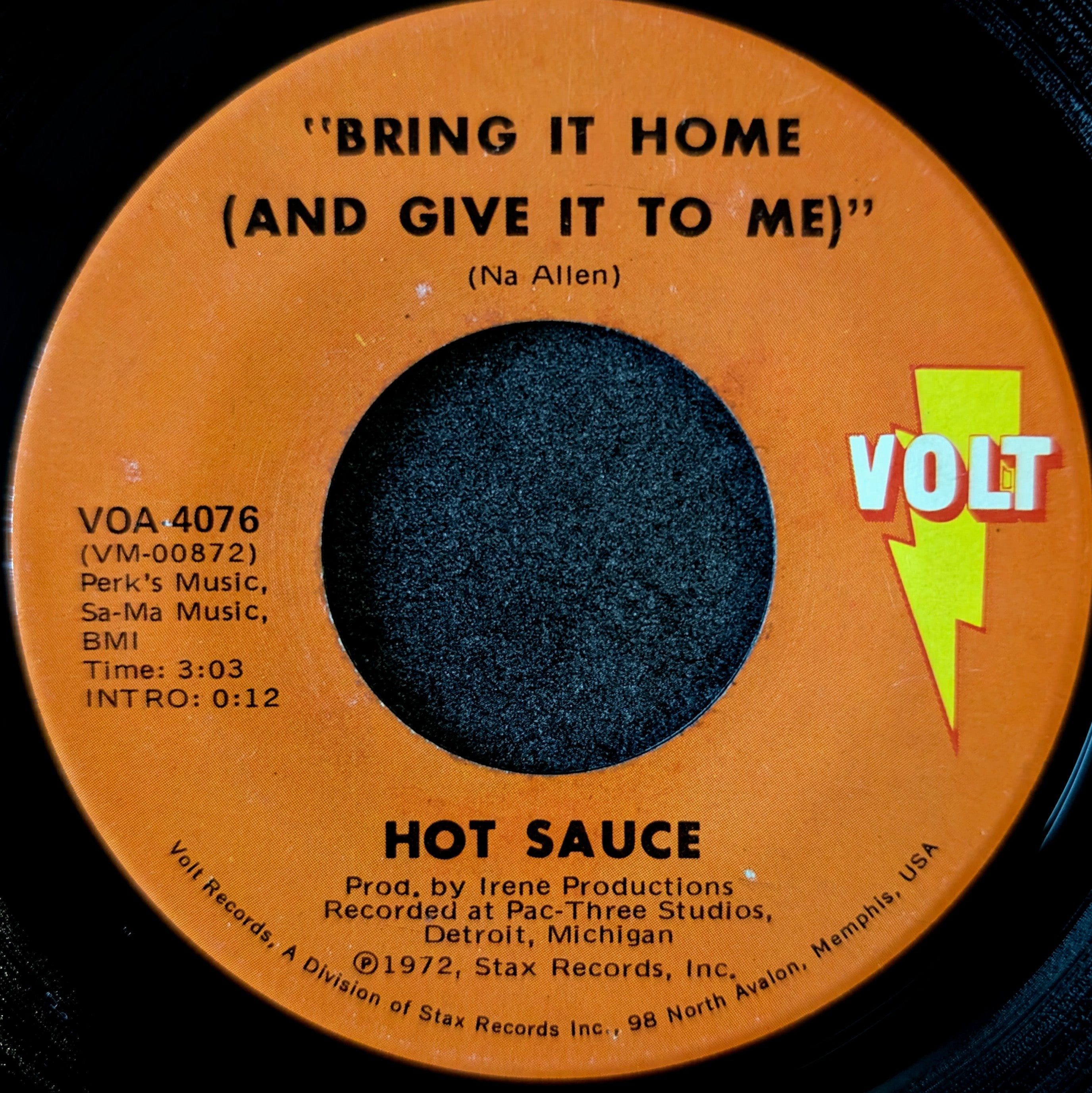 Hot Sauce-Echoes from the past/ Bring it home(And give it to me)
