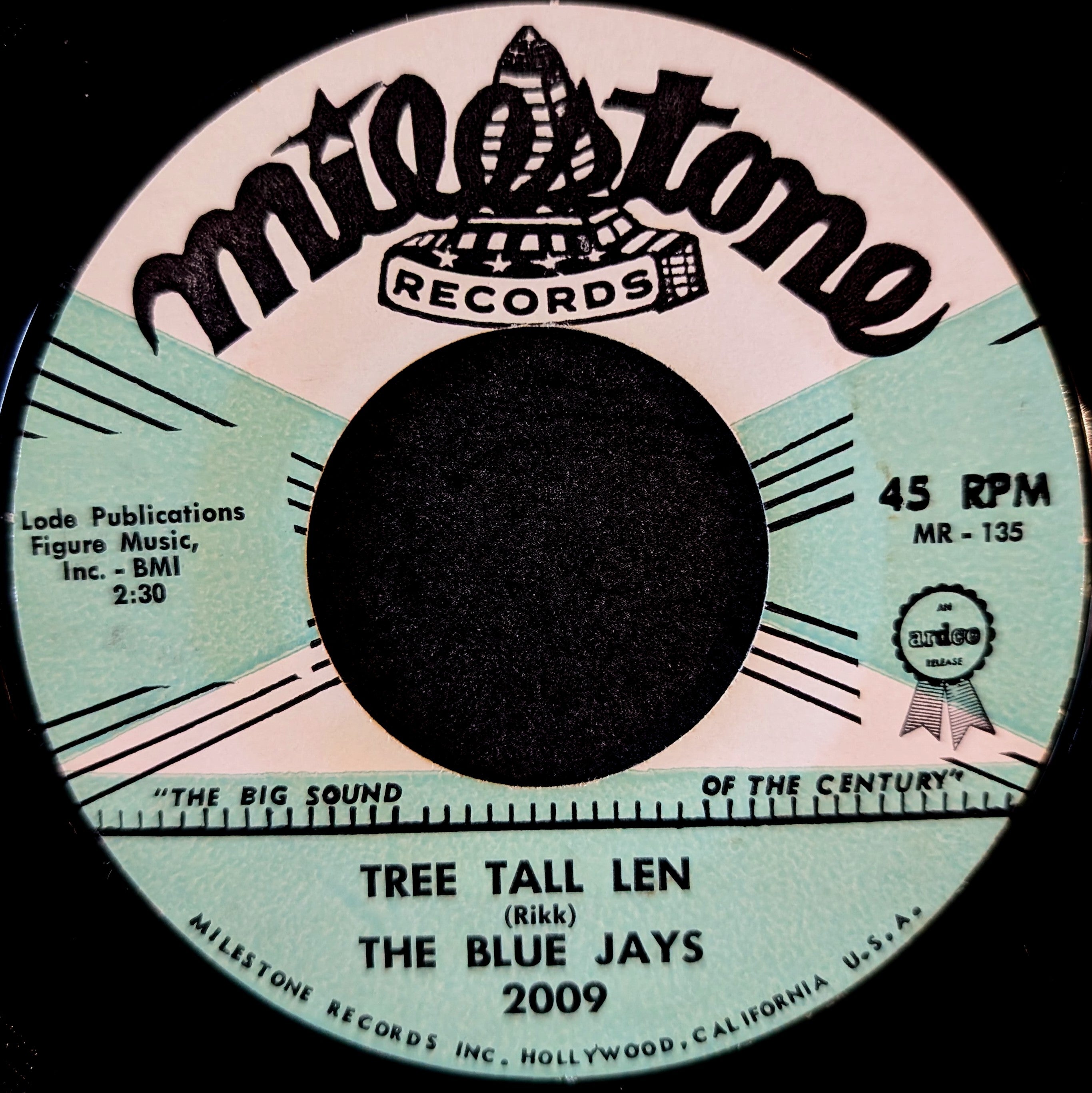 The Blue Jays-Tears are falling/ Tree tall len