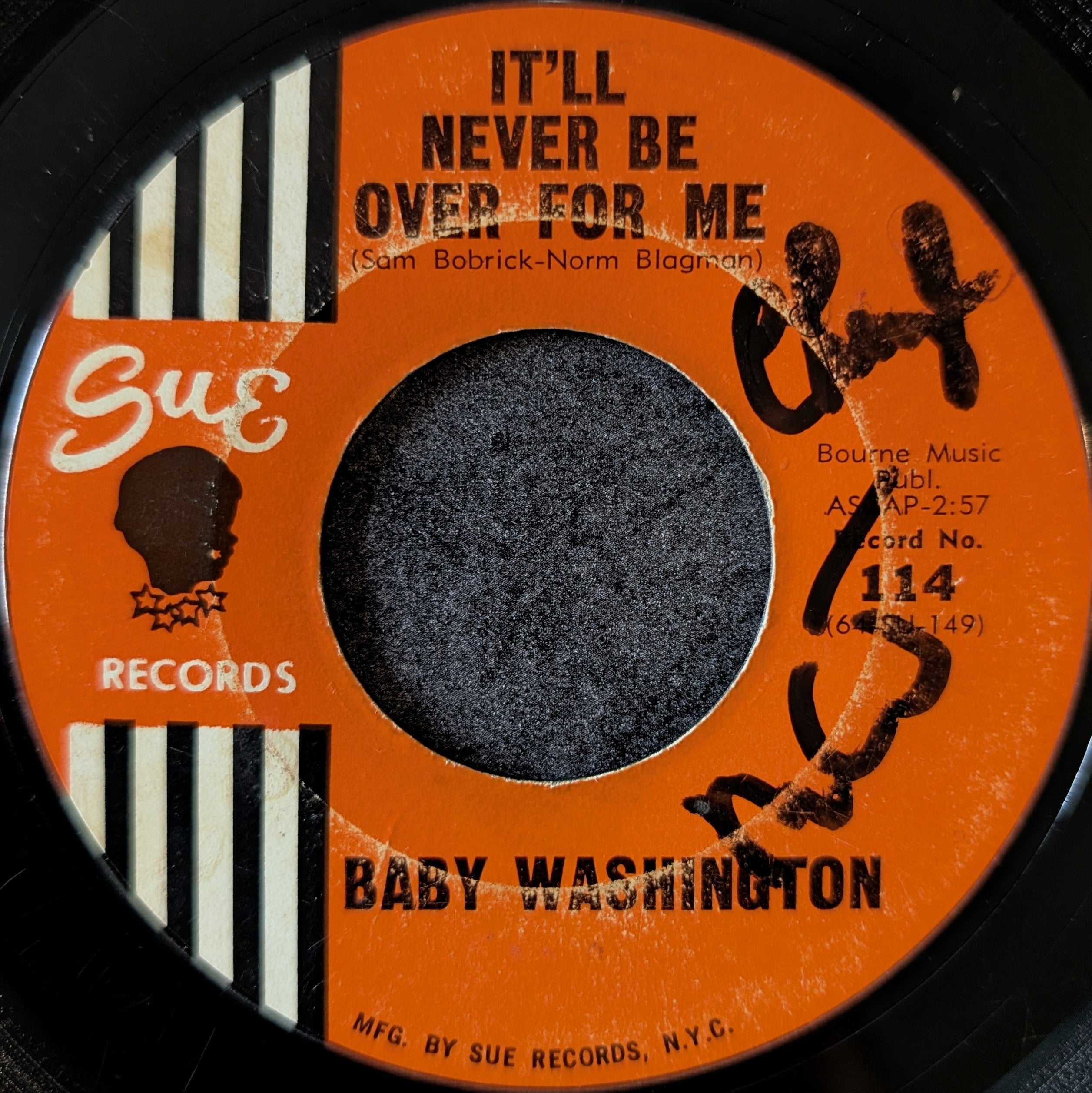 Baby Washington-I'll never be over for me/ Move on Drifter