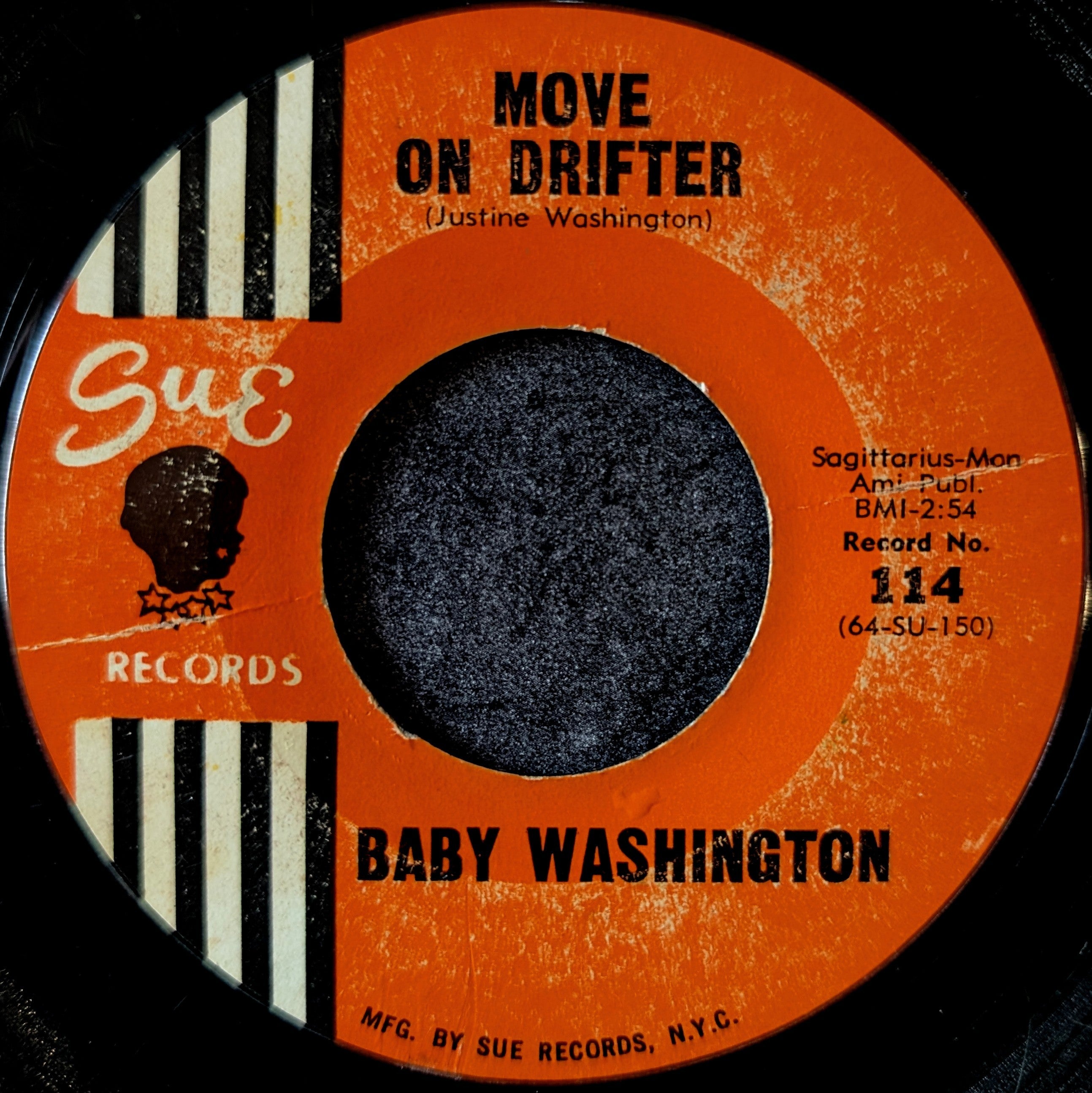 Baby Washington-I'll never be over for me/ Move on Drifter