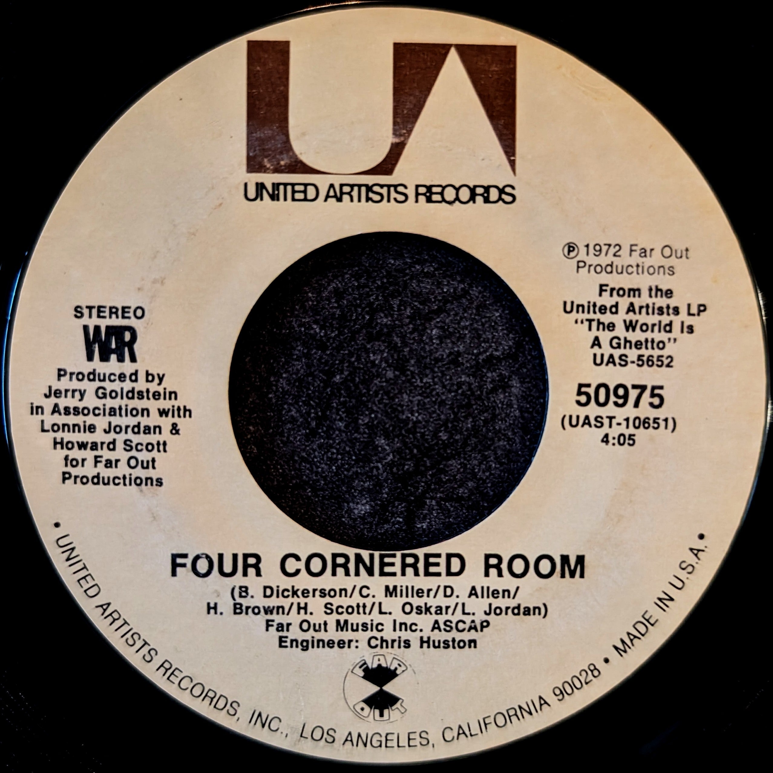 WAR-The world is a ghetto/ Four Cornered room