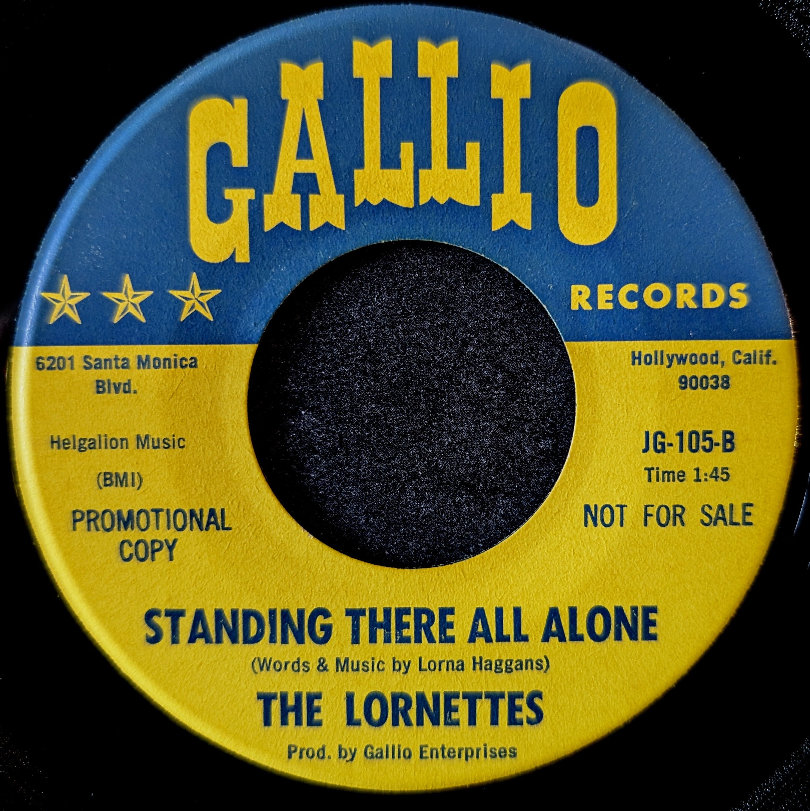 The Lornettes-I don't deny it girl/ Standing there all alone