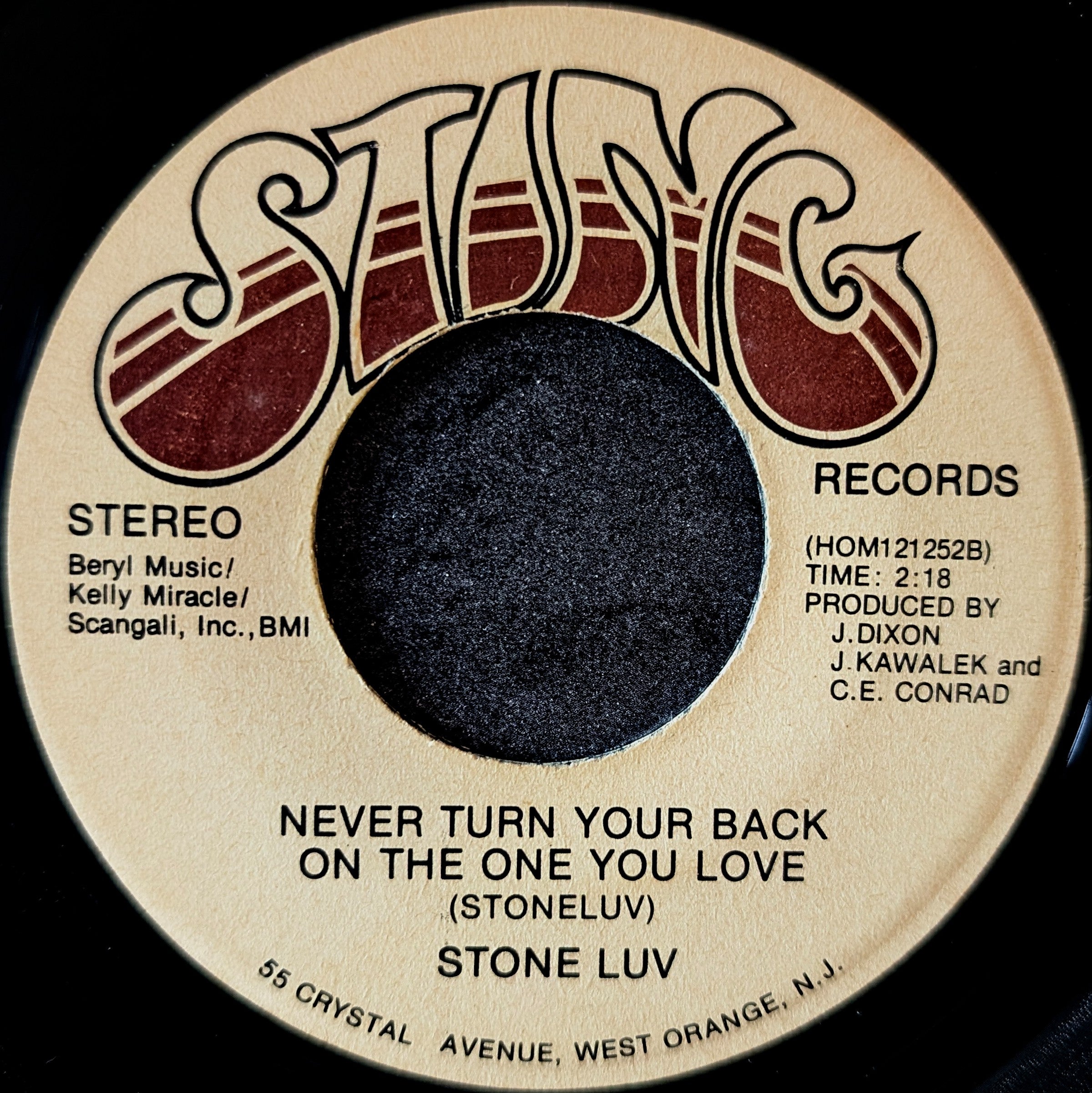 Stone Luv-Get up and move/ Never turn your back on the one you love