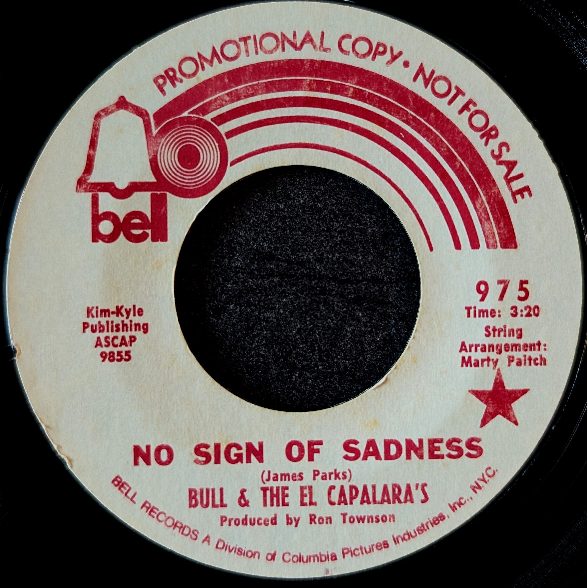 Bull & The El Capalara's-No sign of sadness/Girl of my heart