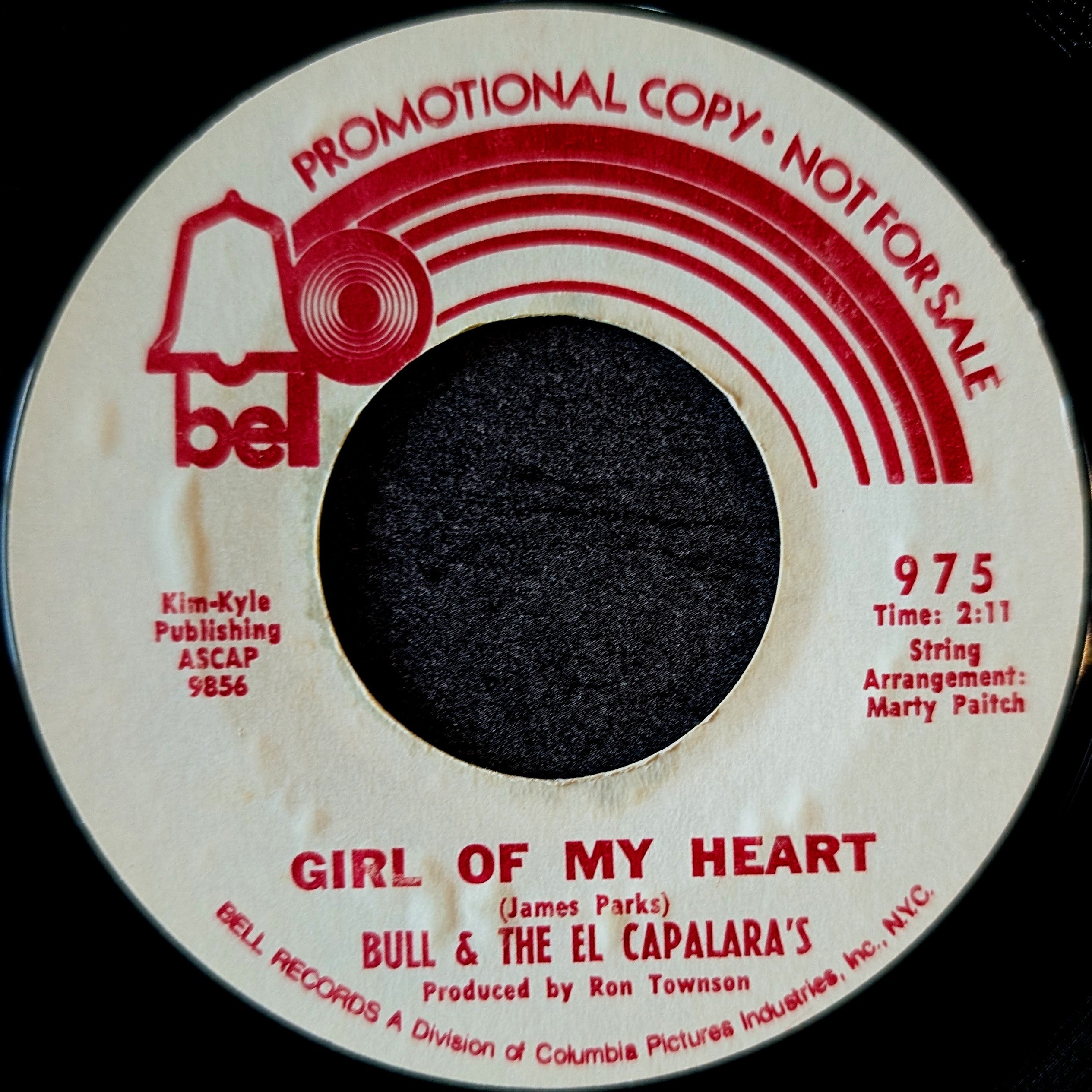 Bull & The El Capalara's-No sign of sadness/Girl of my heart