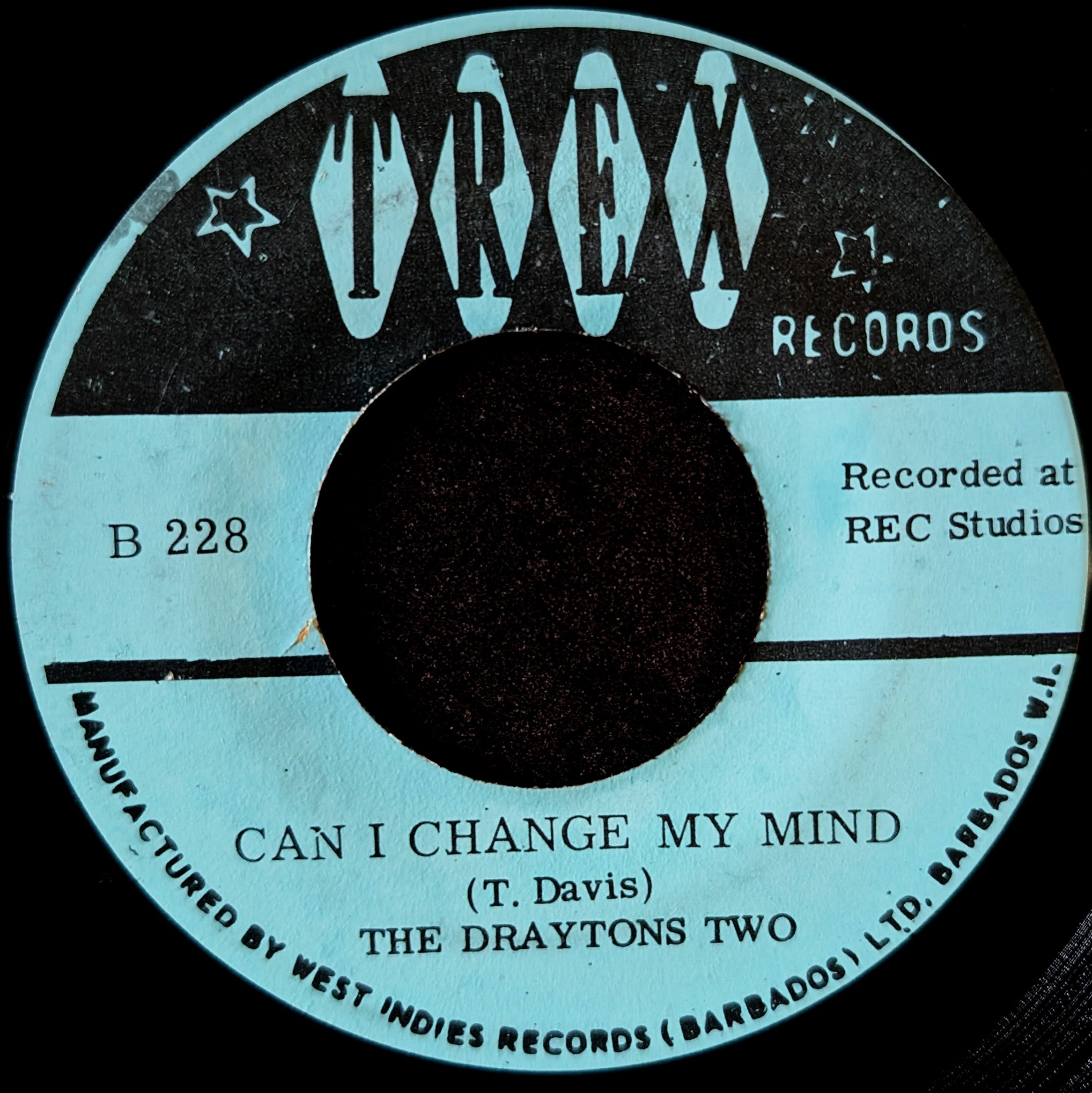 The Draytons Two-Can I change my mind/Blueberry hill spouge