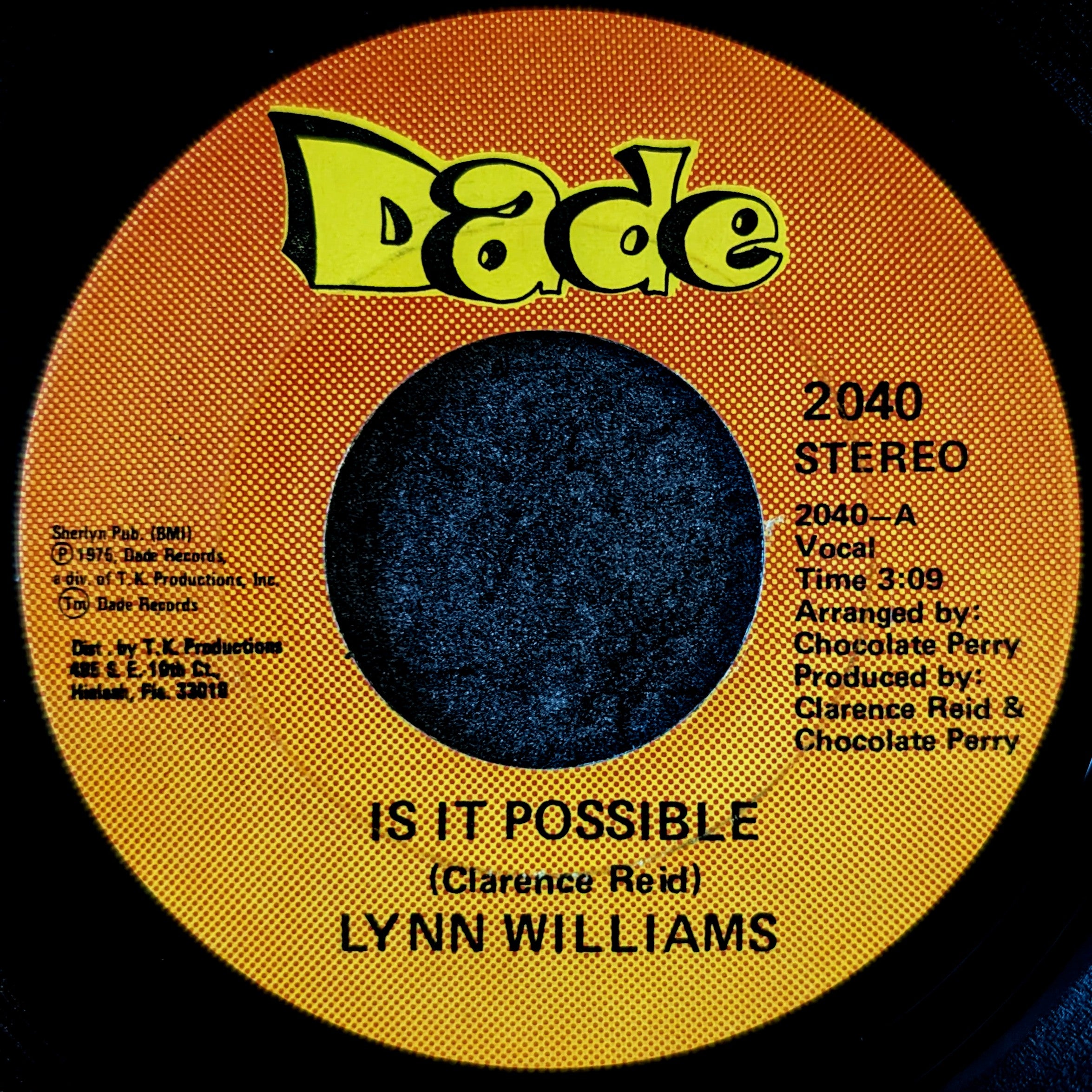 Lynn williams-Is it possible/ Theme for vanilla