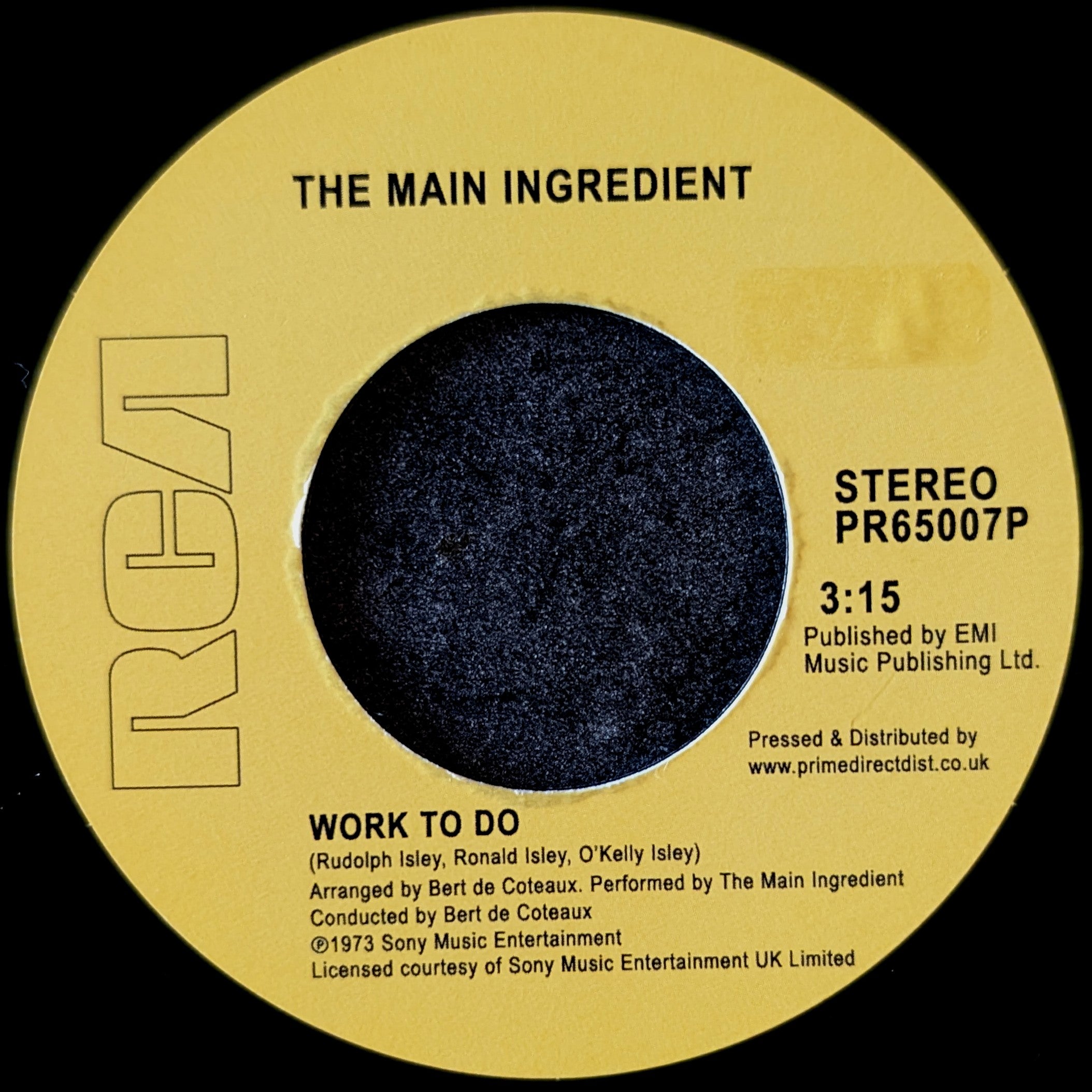 The Main Ingredient-Work to do/ Instant love(Long version)