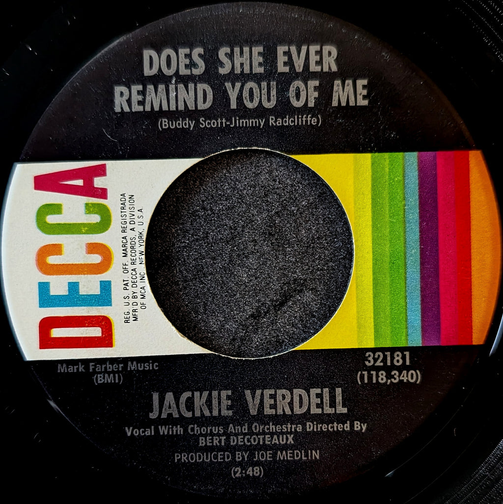 Jackie Verdell-Don't set me free/Does she ever remind you of me