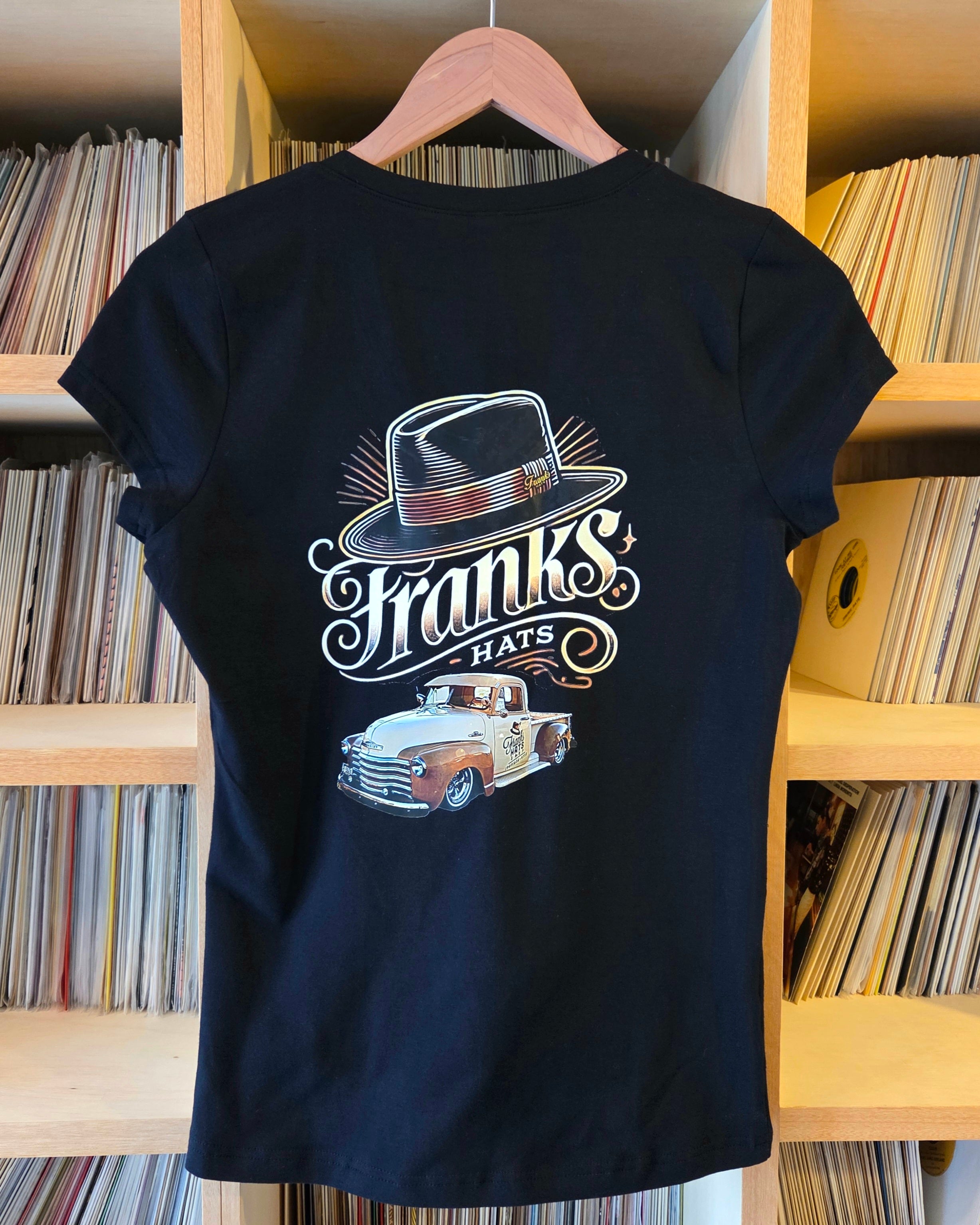 「FRANK'S HATS レディース Tシャツ バックビュー」
