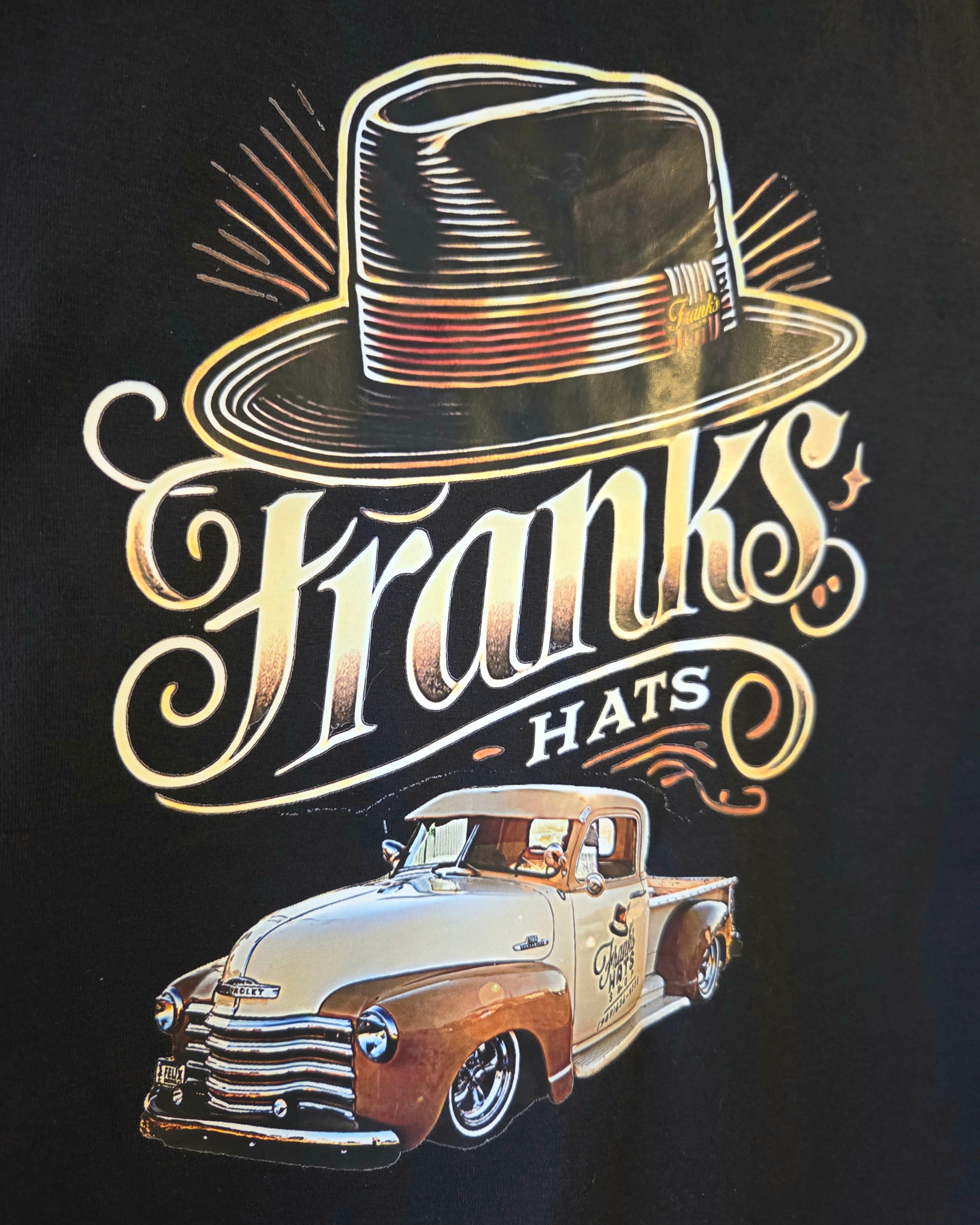 「FRANK'S HATS Ladies Tee グラフィックデザイン詳細」
